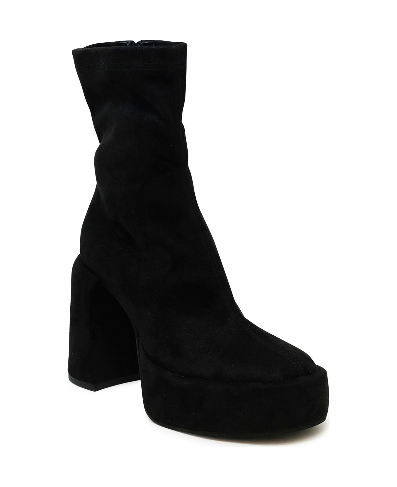 Elena Iachi Black Ecodaino Zelda Ankle Boots - Marrone