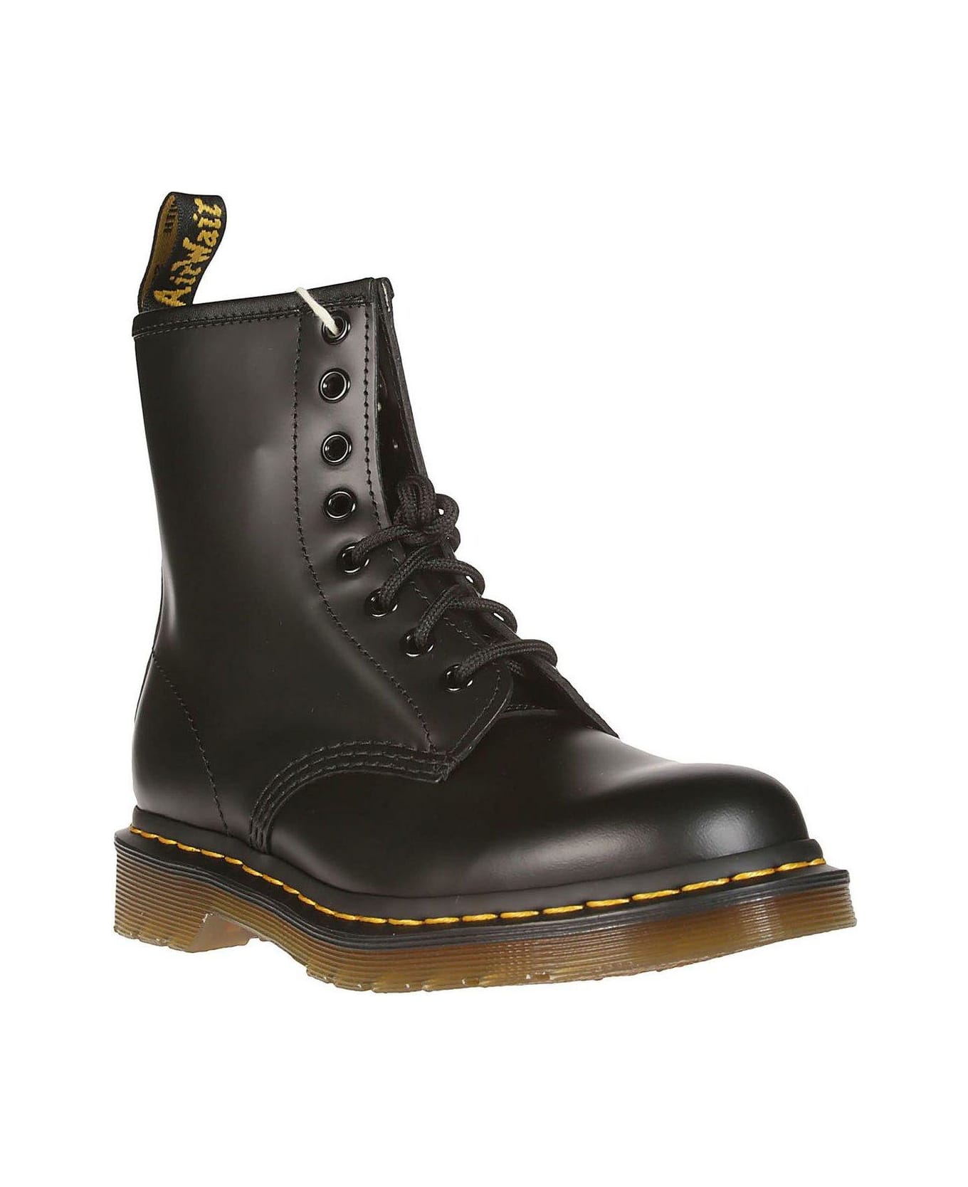 Dr. Martens Round-toe Lace-up Ankle Boots - Nero