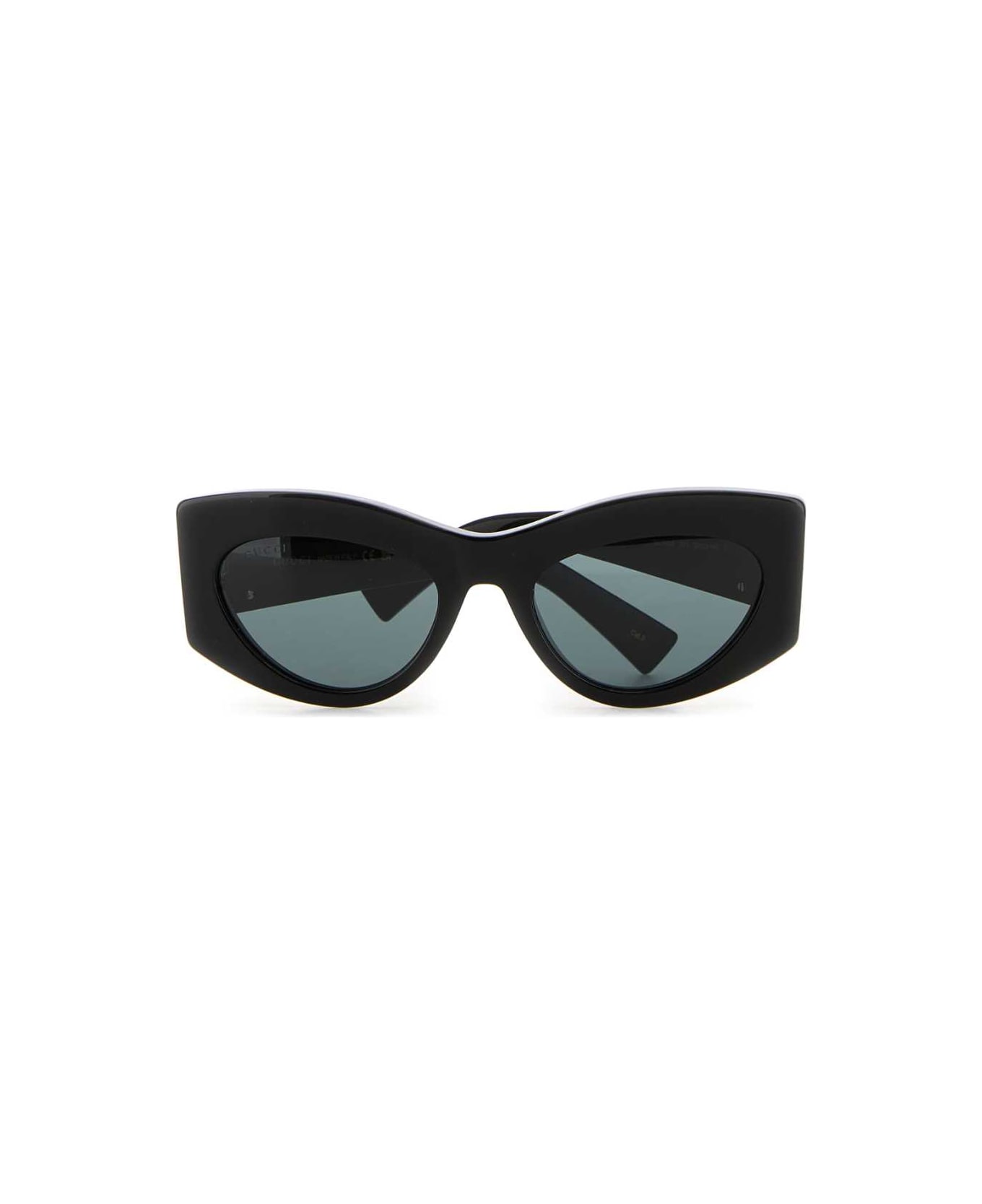 Gucci Black Acetate Sunglasses - BLACKBLACKSMOKE