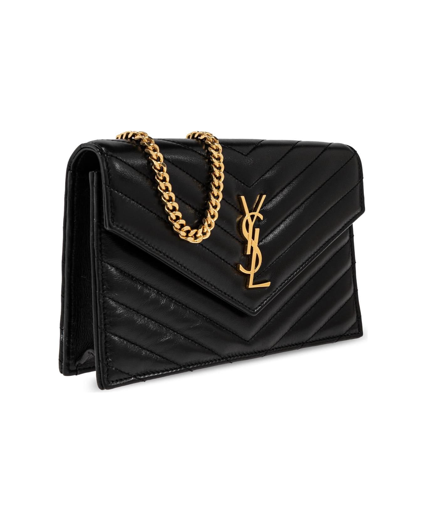 Saint Laurent Wallet On Chain Cassandre Envelope - Nero