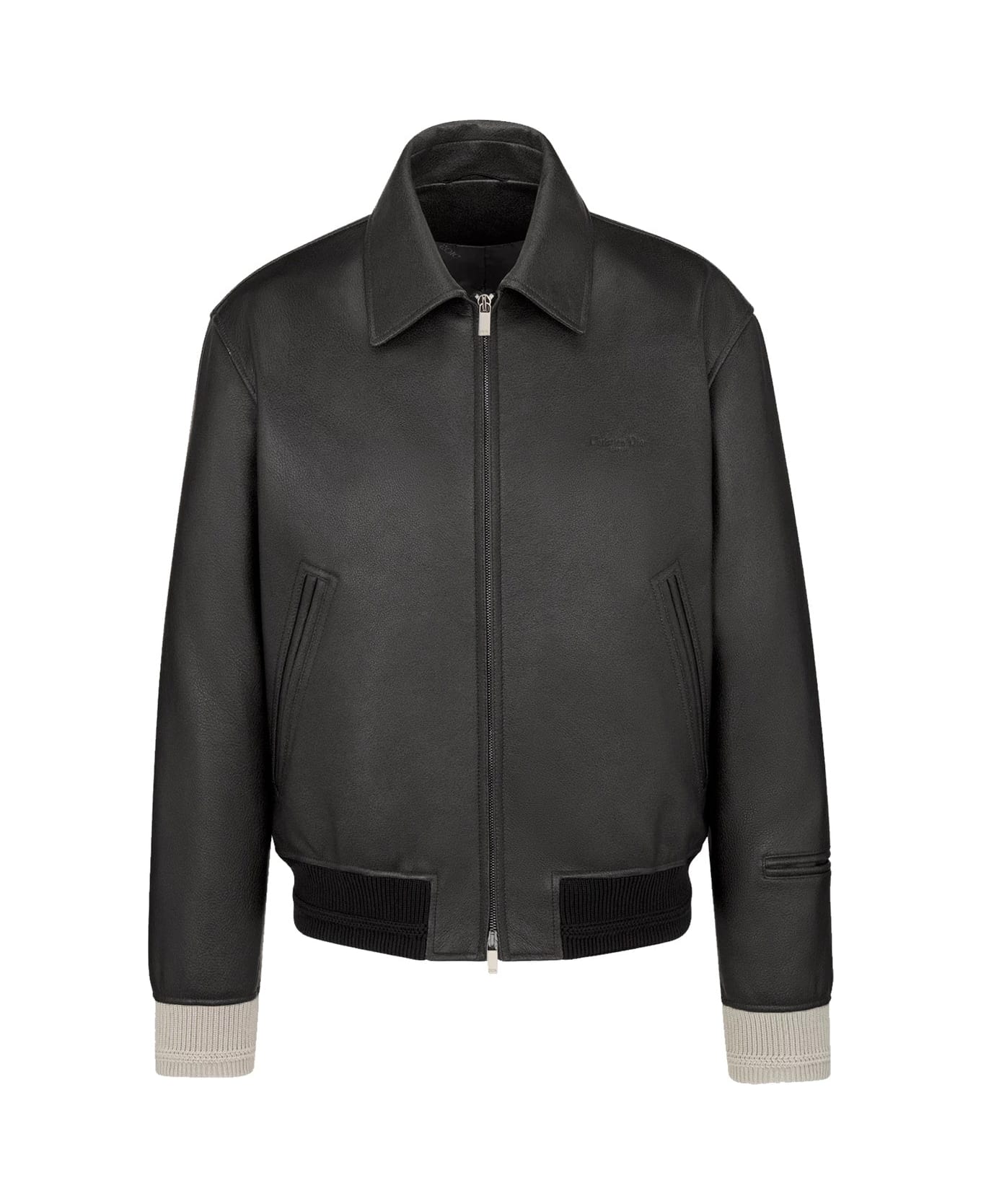 Dior Christian Couture Leather Jacket - Black