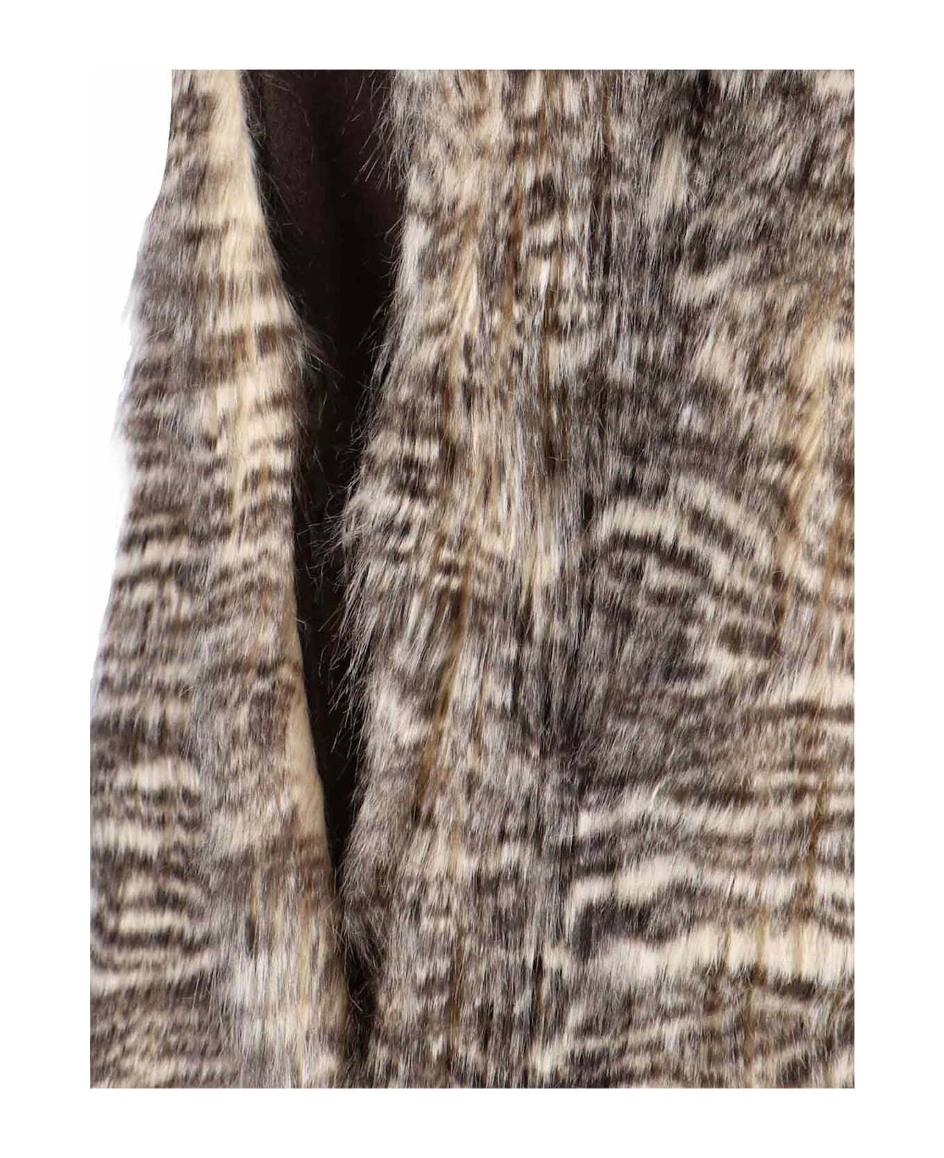 Entire Studios Single-breasted Faux Fur Coat - NATURAL