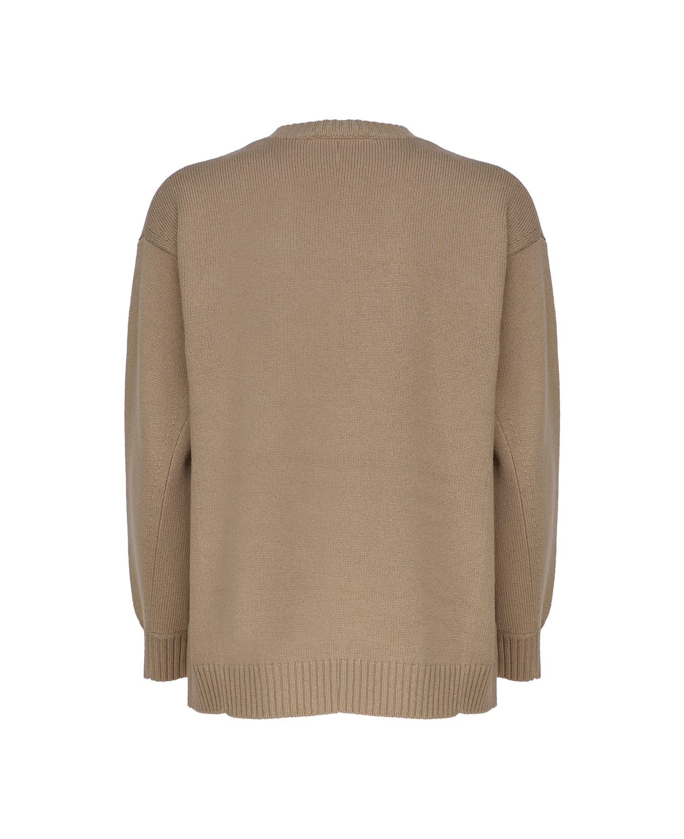 Max Mara Sweater In Wool And Cashmere - Brown ニットウェア