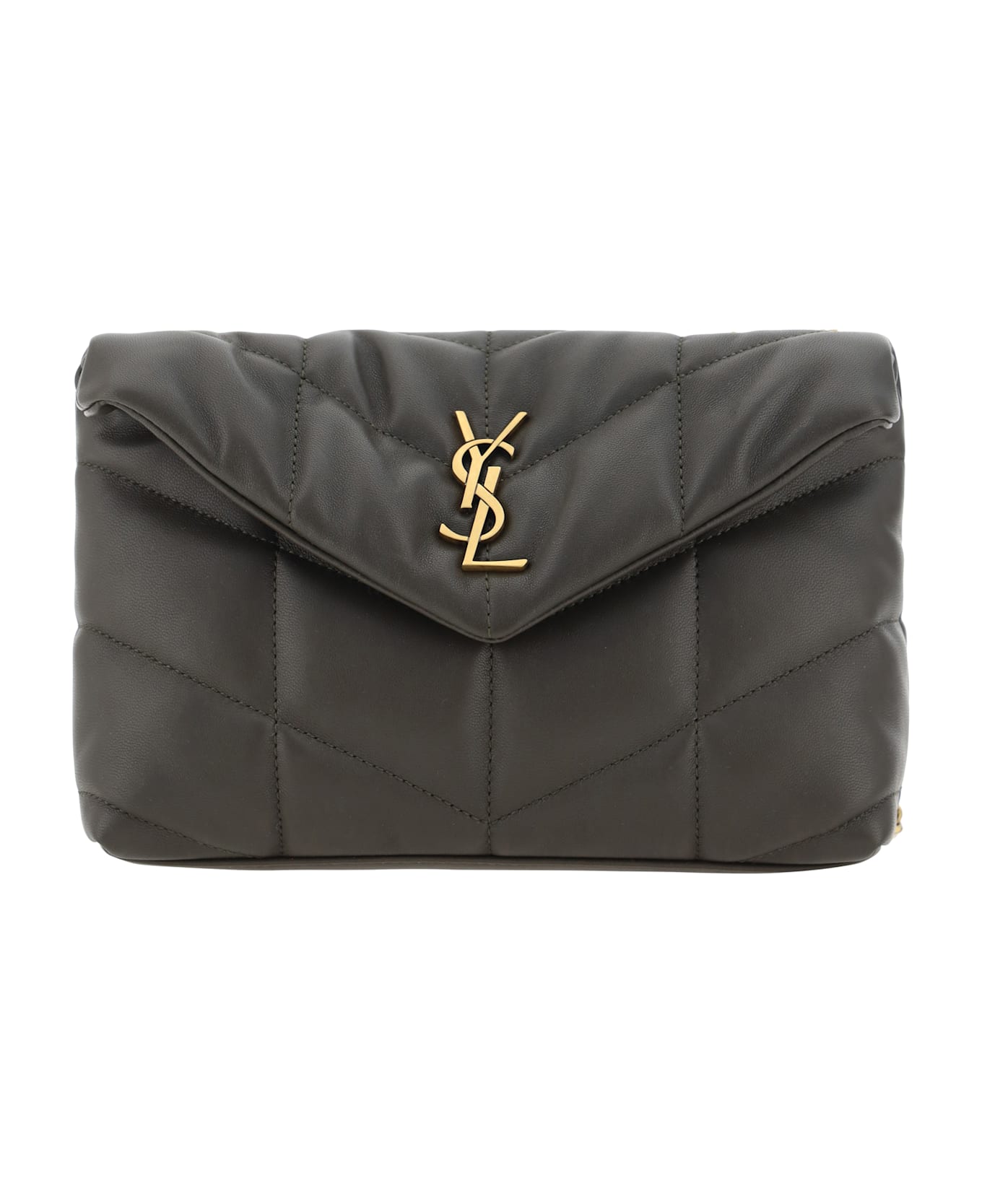 Saint Laurent Puffer Toy Shoulder Bag - Light Musk