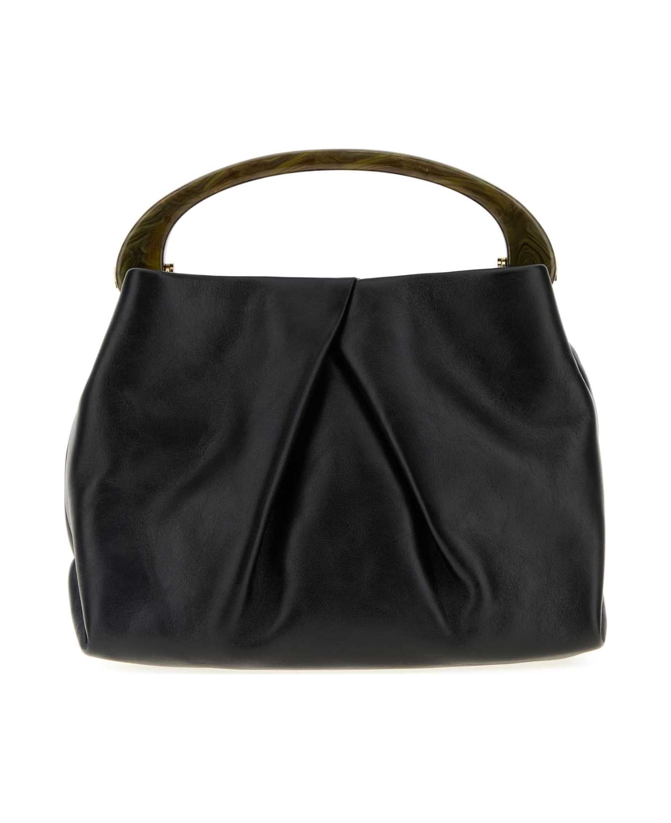 Dries Van Noten Black Leather Handbag - Black