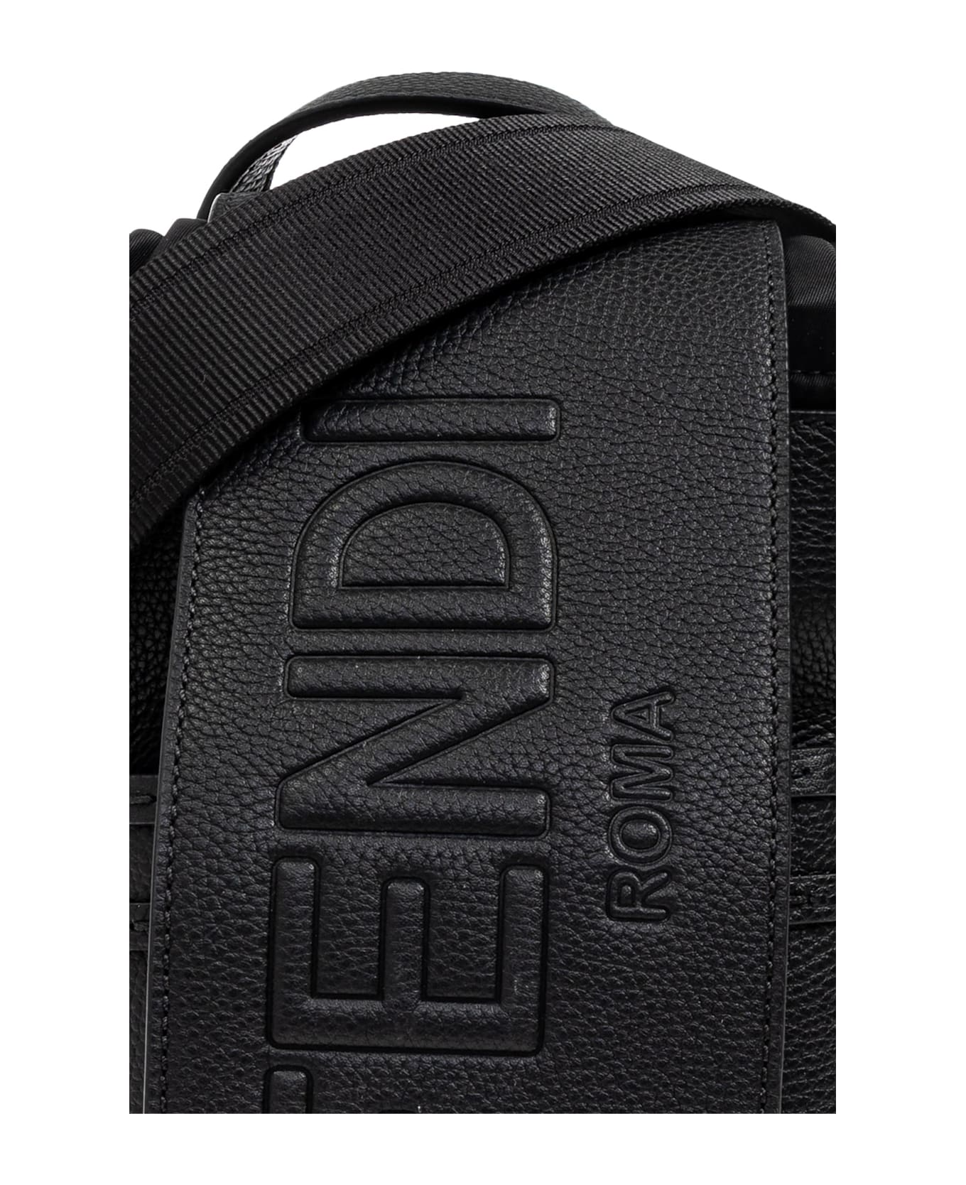 Fendi Leather Shoulder Bag - Nero palladio