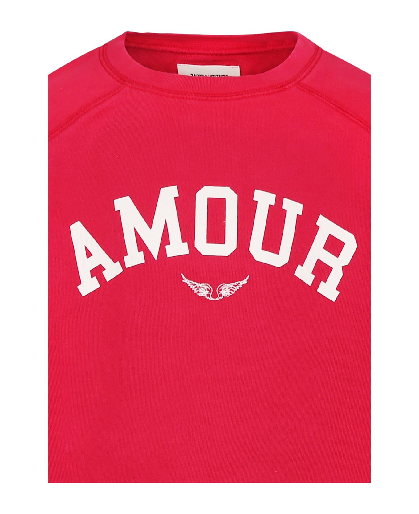 Zadig 
Voltaire Fuchsia Sweatshirt For Girl With Writing - Fuchsia