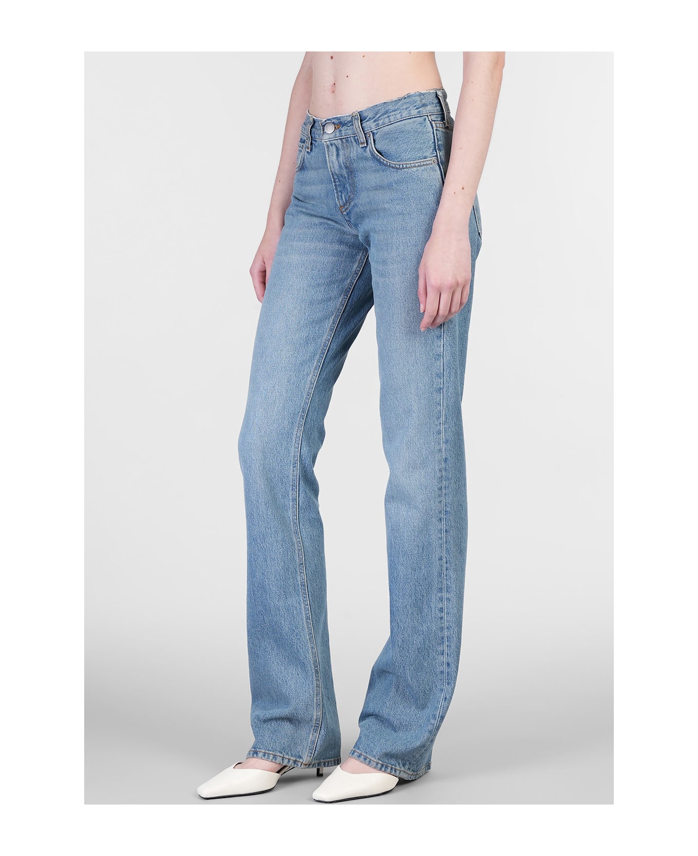 Haikure Carly Jeans In Blue Cotton - blue