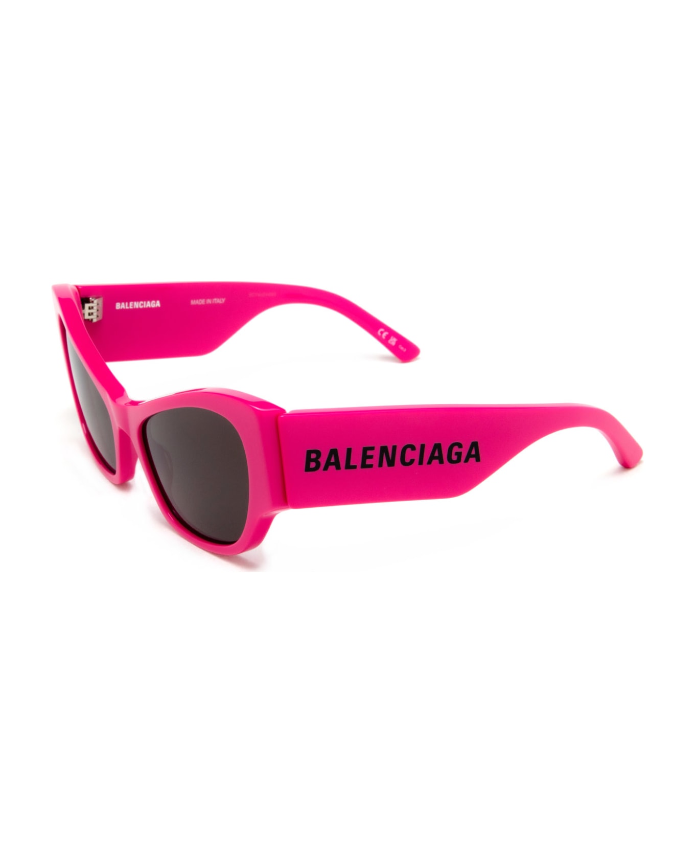 Balenciaga Eyewear Logo Sided Sunglasses - Fuchsia サングラス