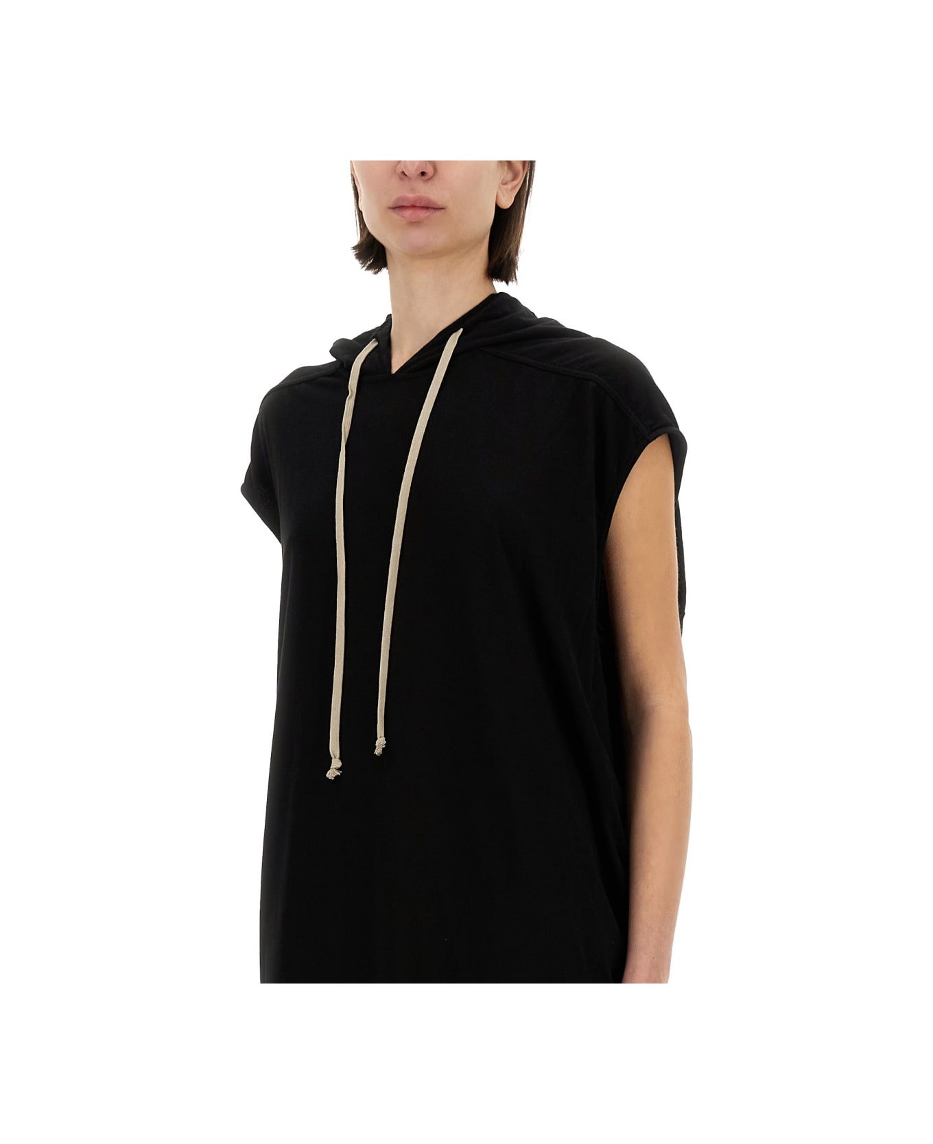 DRKSHDW Long Dress With Hood - BLACK