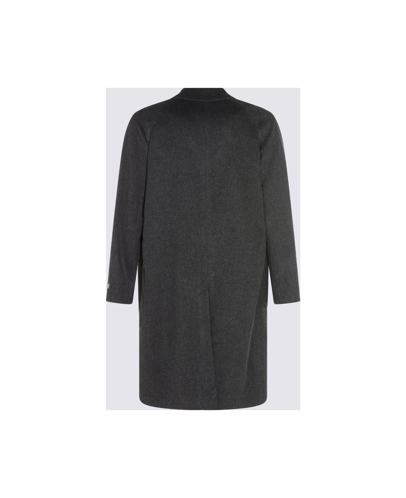 Canali Dark Grey Wool Coat