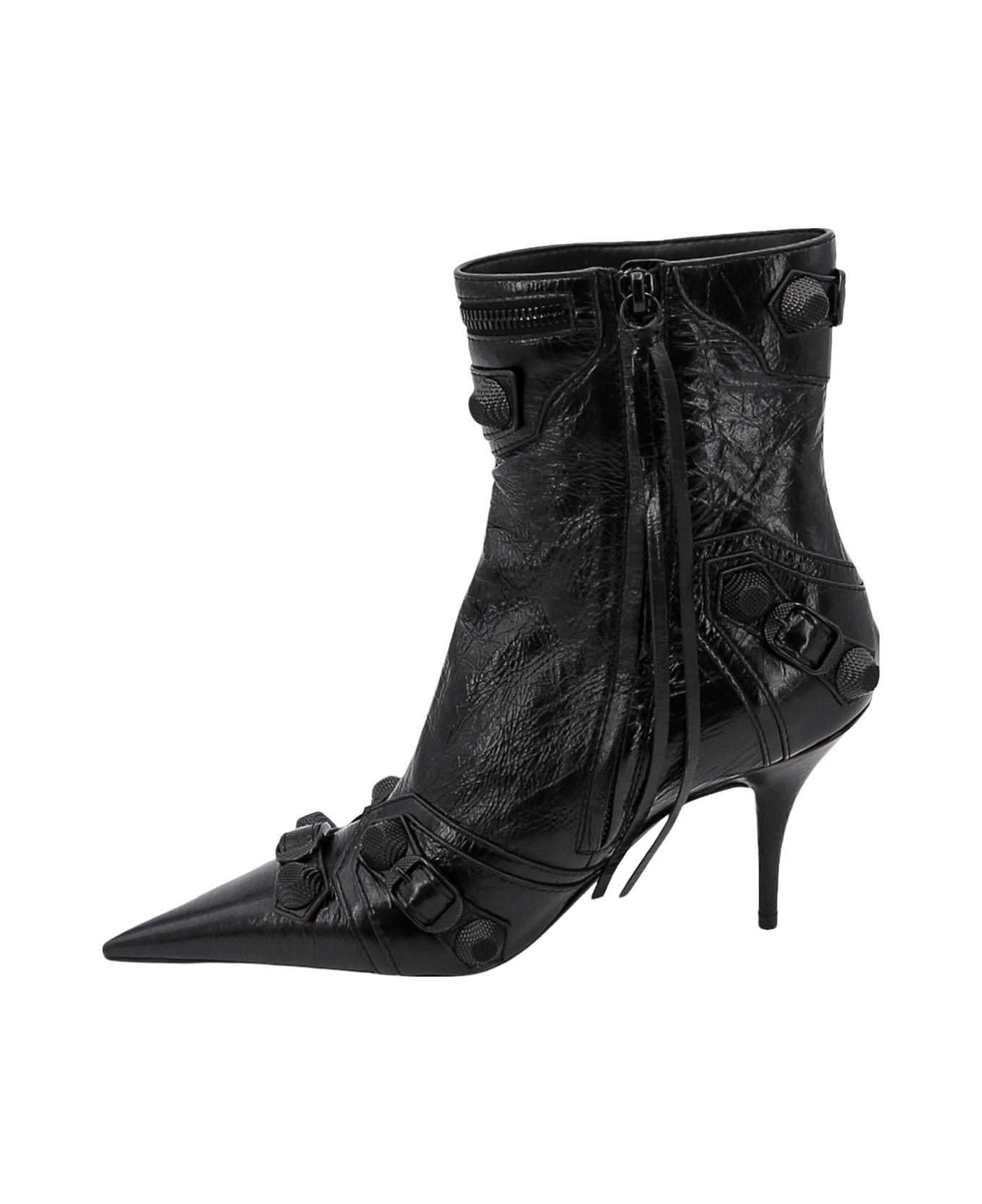 Balenciaga Cagole Ankle Boots - Black