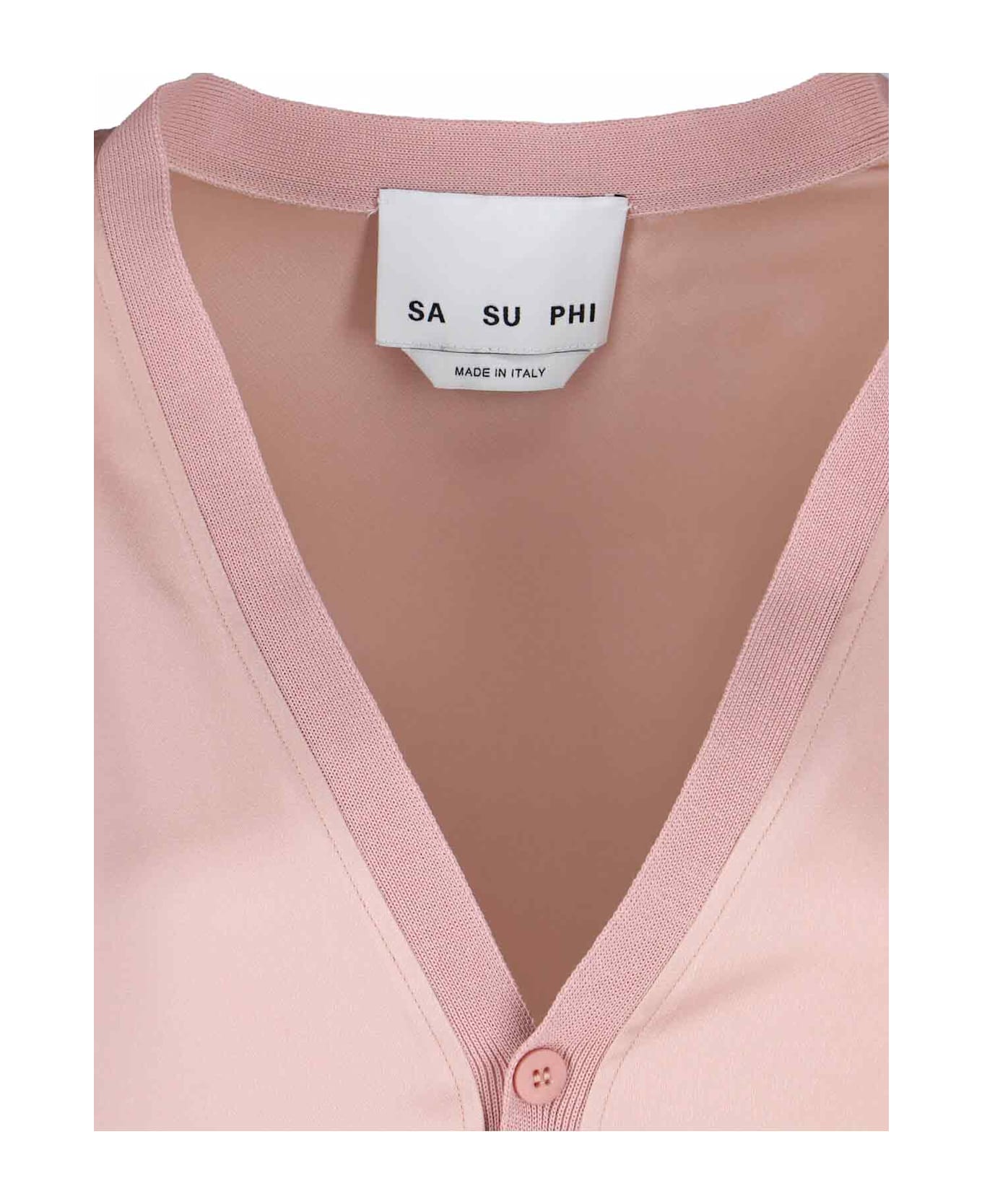 Sa Su Phi V-neck Cardigan - Pink