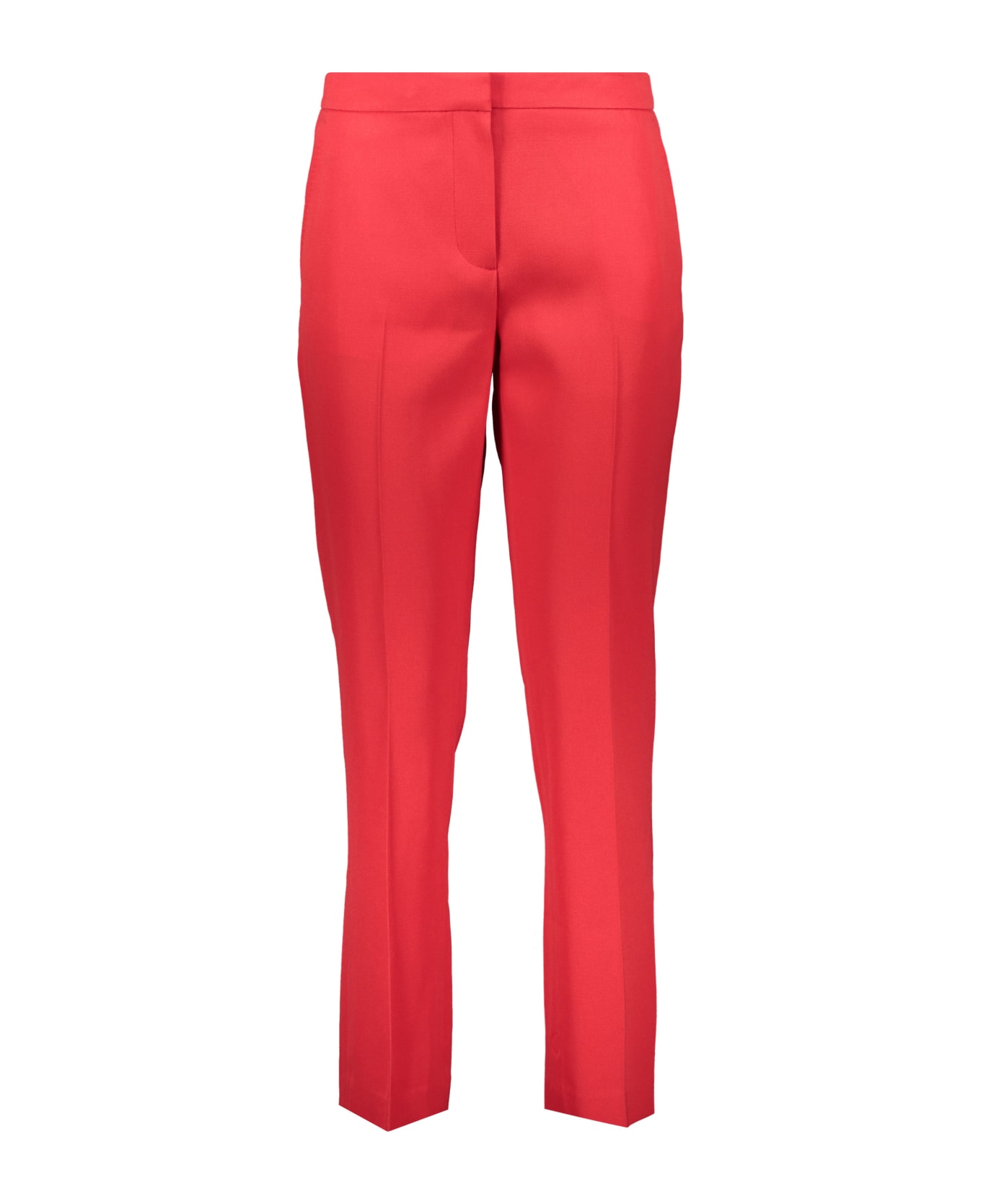 Burberry Wool Trousers - red