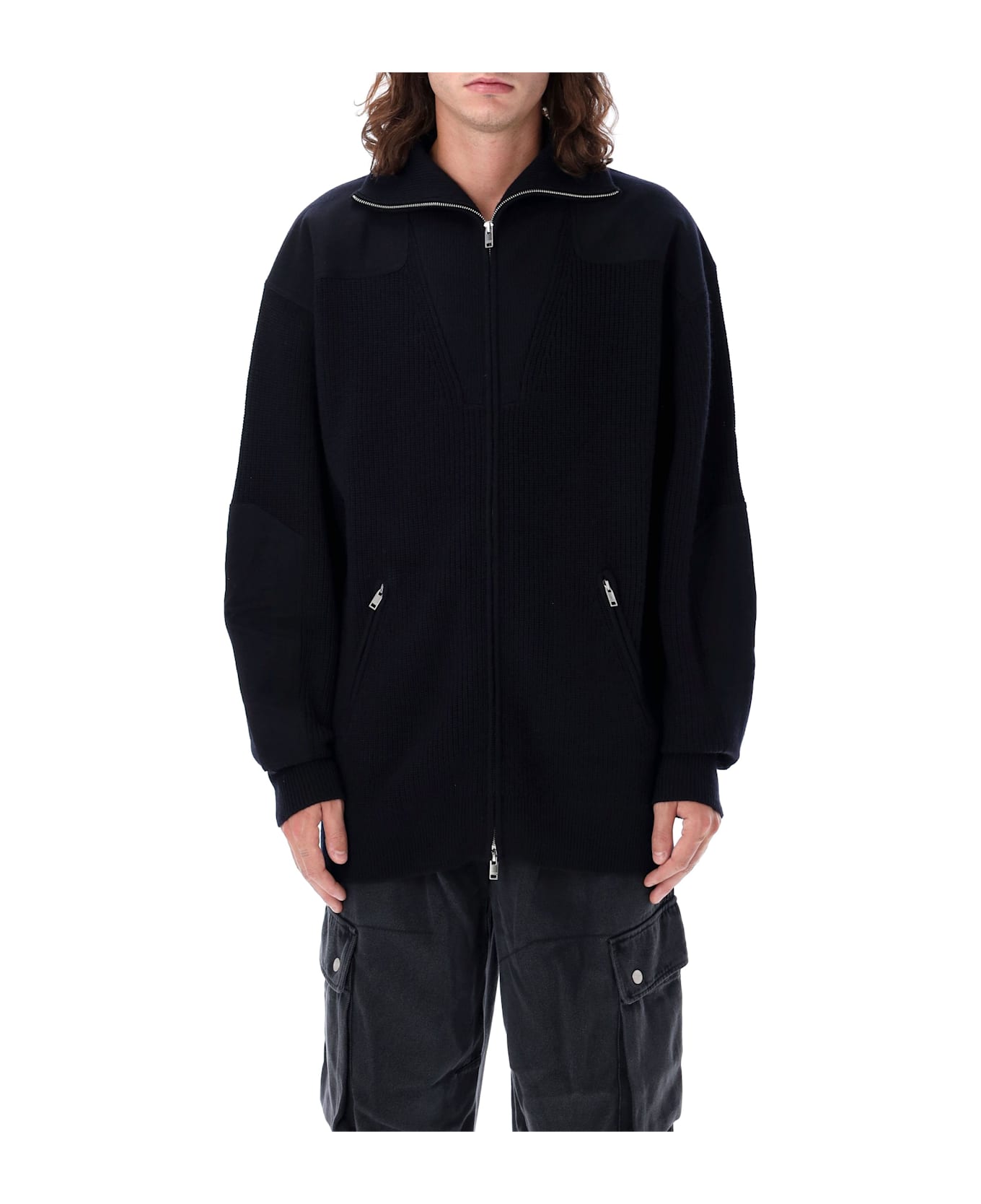 Isabel Marant Zip-up Knit Cardigan - MIDNIGHT