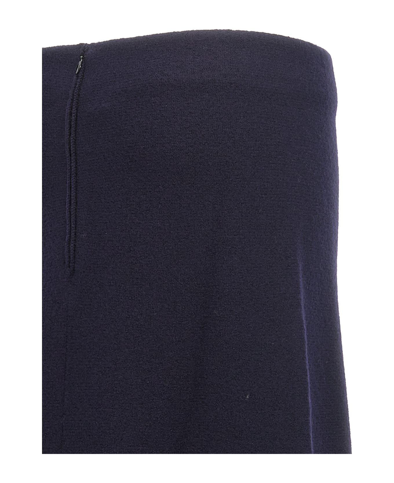 Jil Sander Long Wool Skirt - Blue