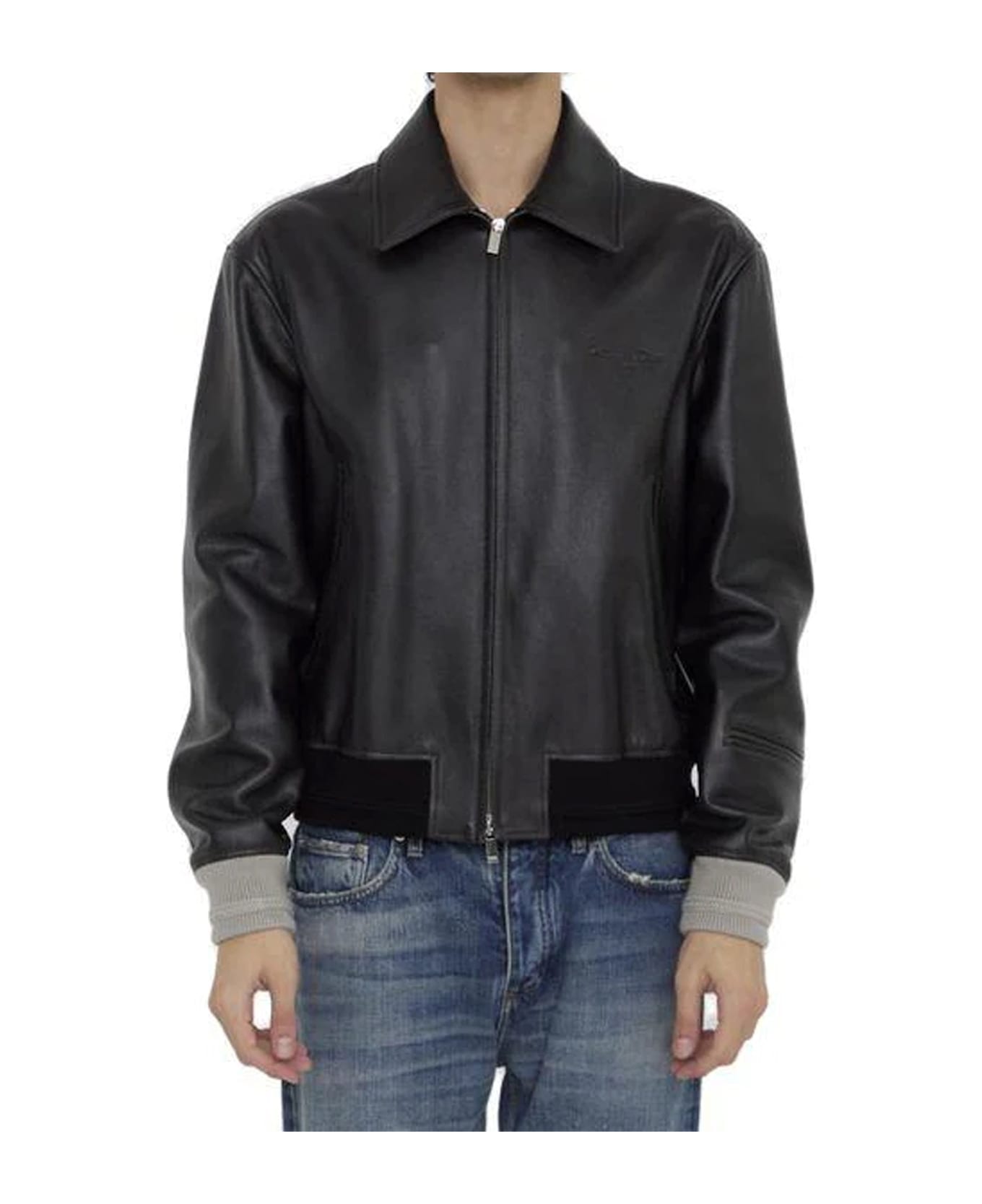 Dior Christian Couture Leather Jacket - Black