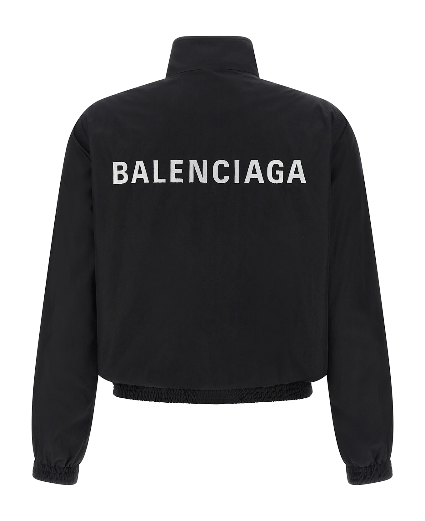 Balenciaga Logo Embroidery Jacket - BLACK