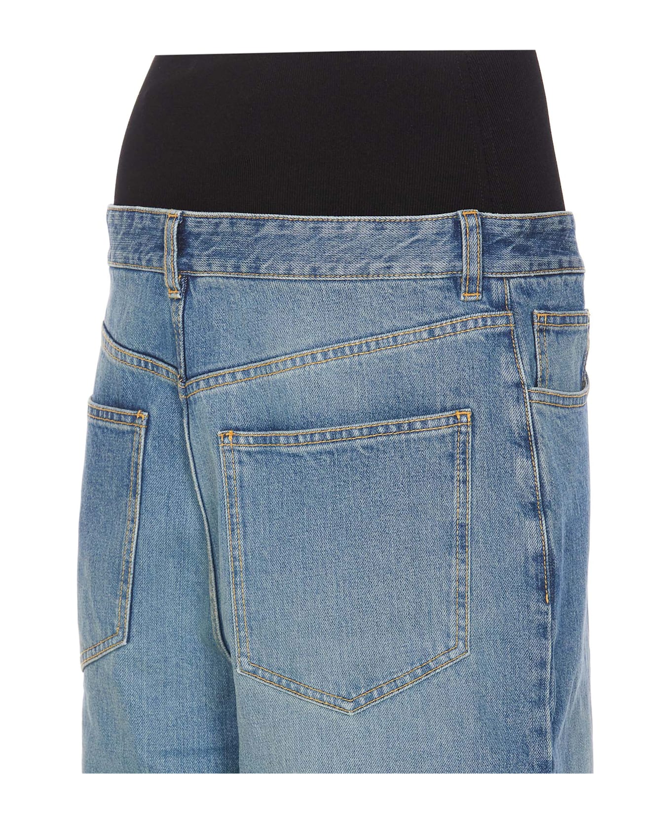 Alaia Knit Band Pants - Blue