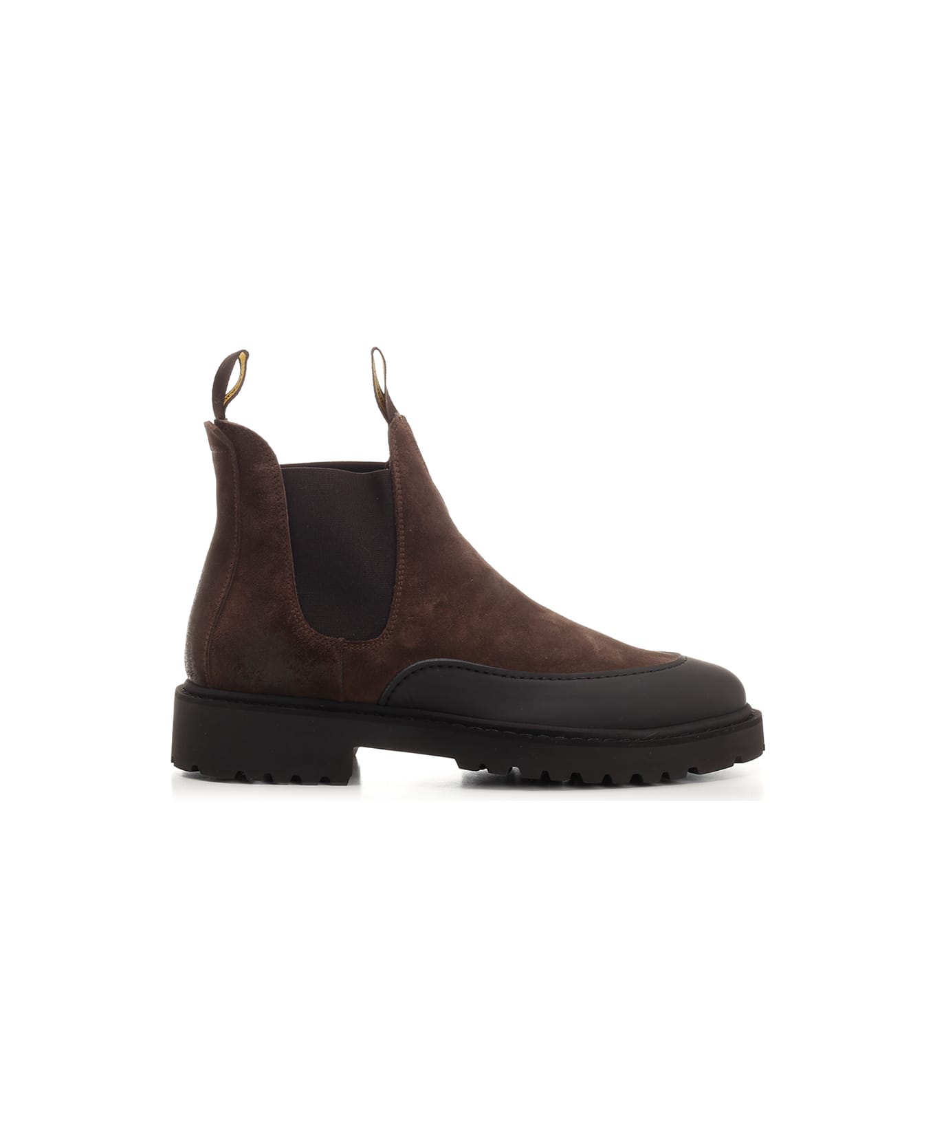 Doucal's Ankle Boot With Rubber Toe Cap - Brown