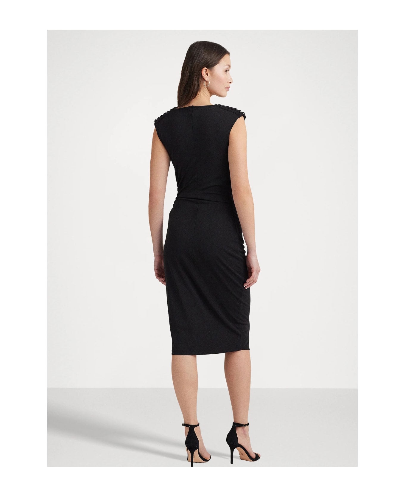 Ralph Lauren Rechlee Sleeveless Day Dress - Black