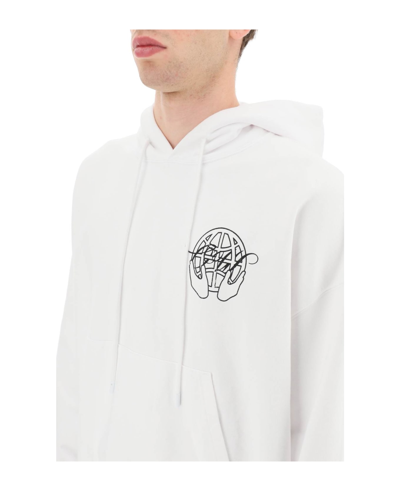Off-White Hand Arrow Boxy Sweatshirt - White