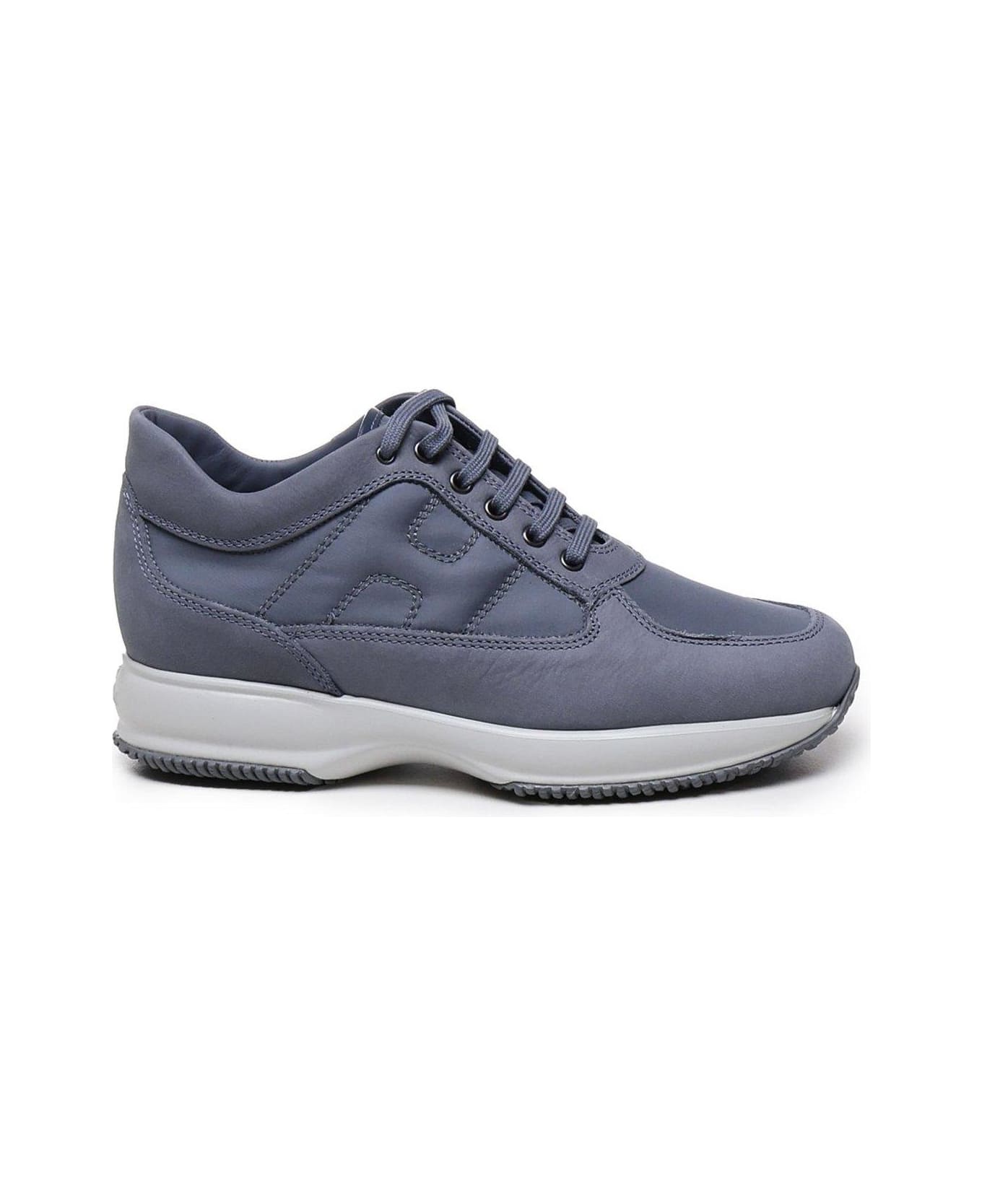 Hogan Leather Sneakers - Blue