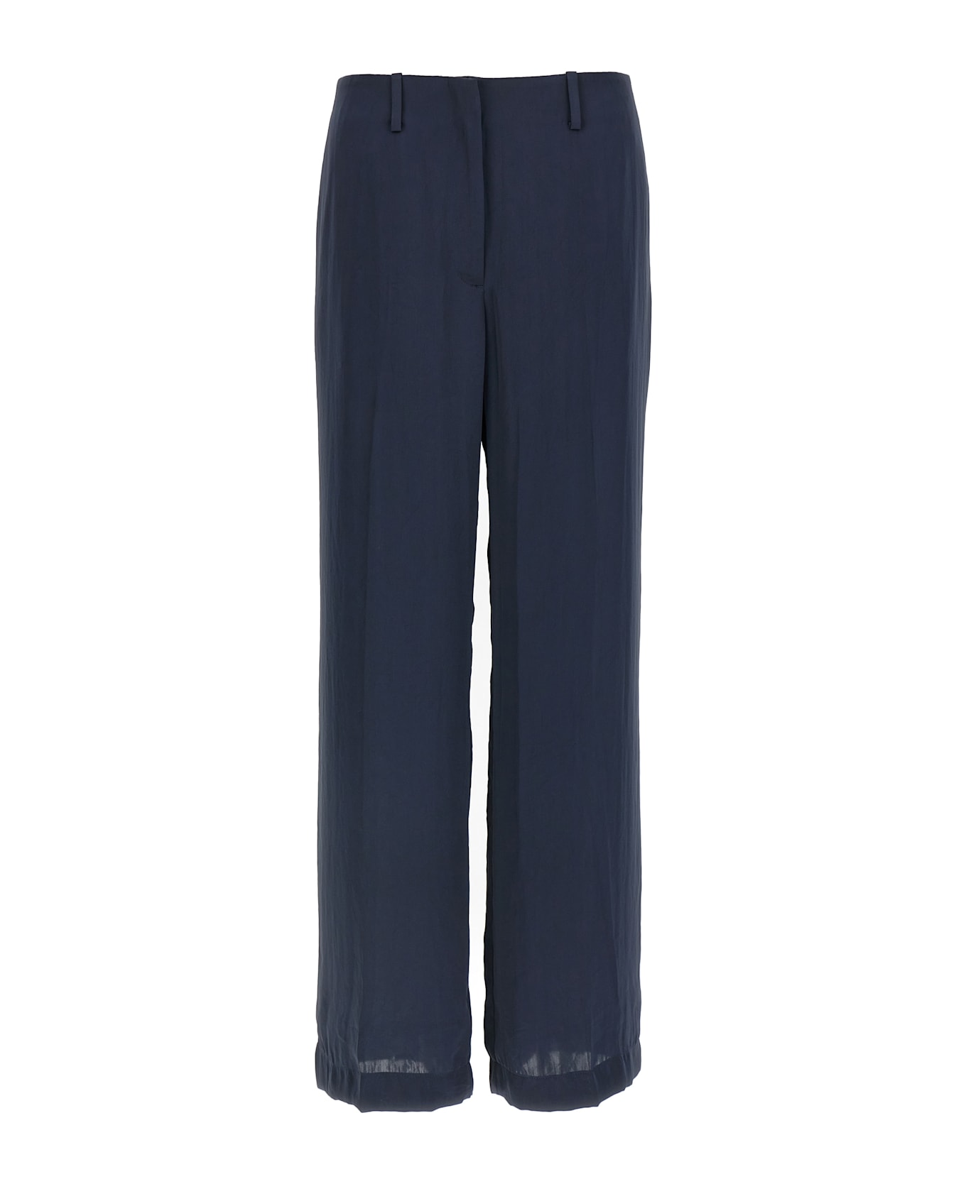 Theory Silk Effect Trousers - Blue