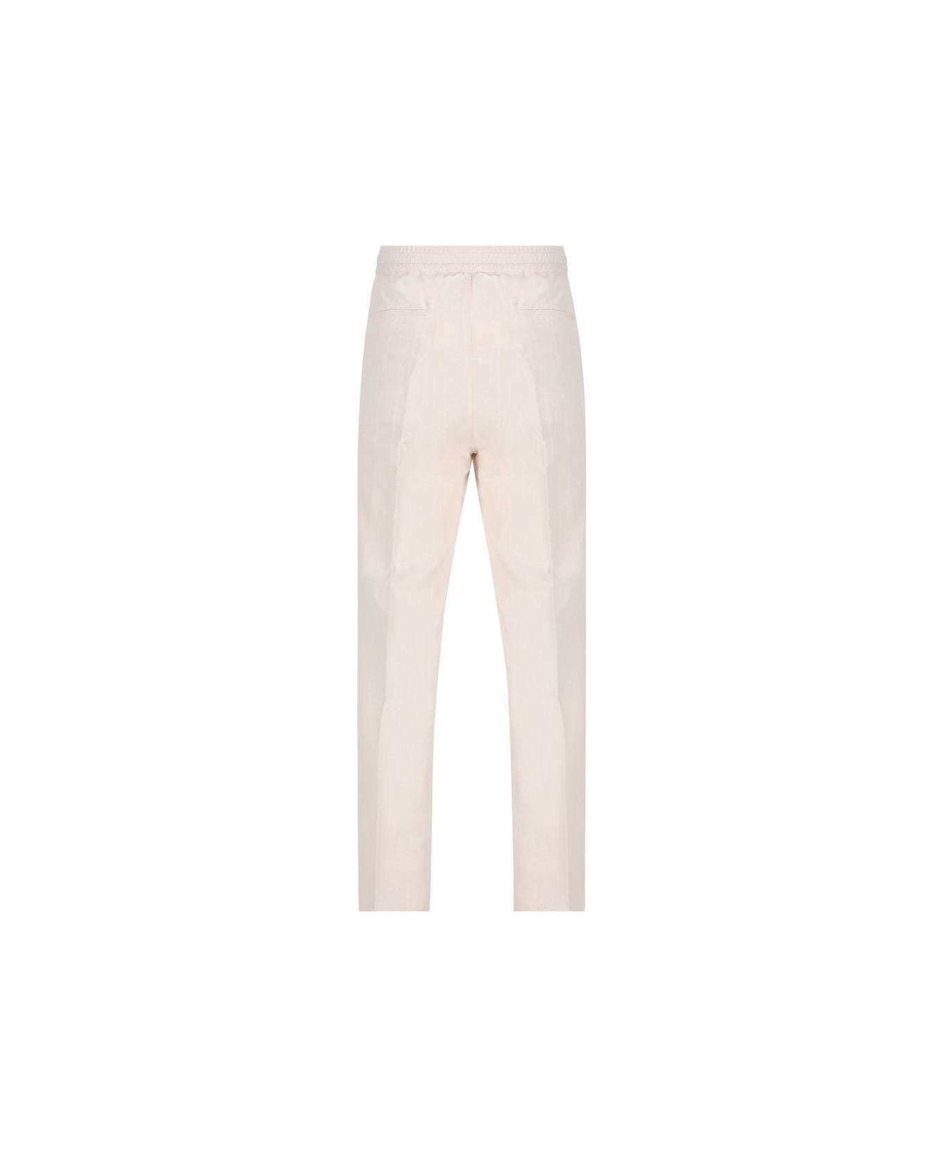 Drawstring Tapered Leg Trousers - Thumbnail 3