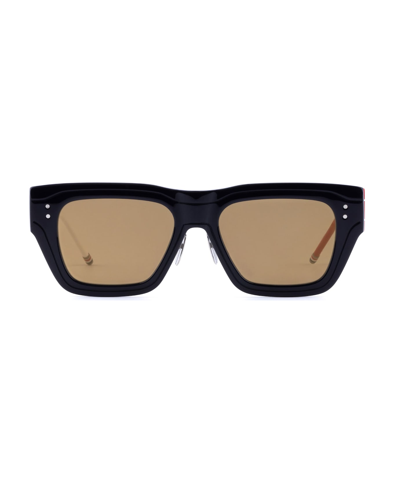 Thom Browne Rectangular - Navy / White / Red Asian Fit Sunglasses - blue