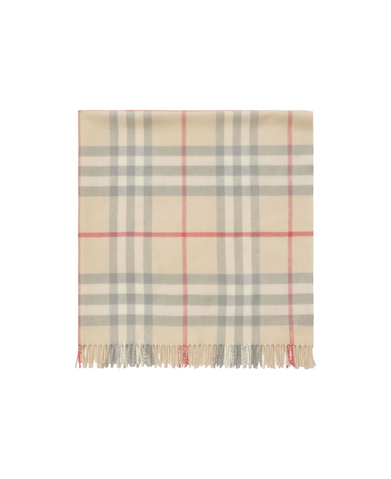 Burberry Kids Checked Baby Blanket - Grey