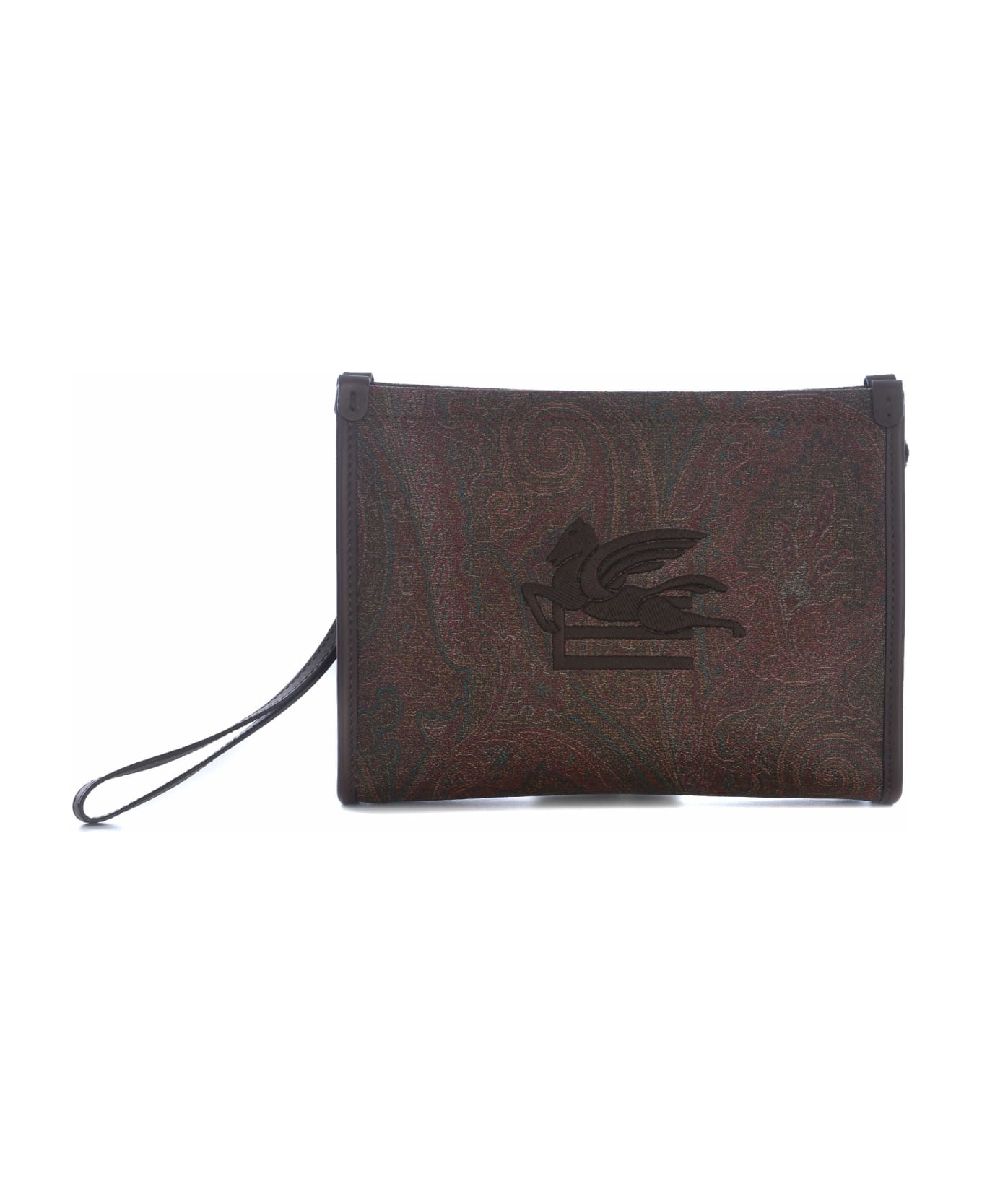 Etro Clutch Bag Etro "pegaso" Made Of Paisley Cotton - Paisley