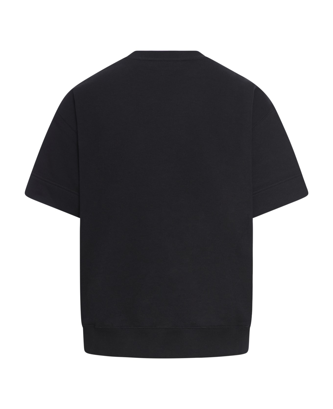 Jil Sander Crew Neck Short Sleeves Sweatshirt - Black