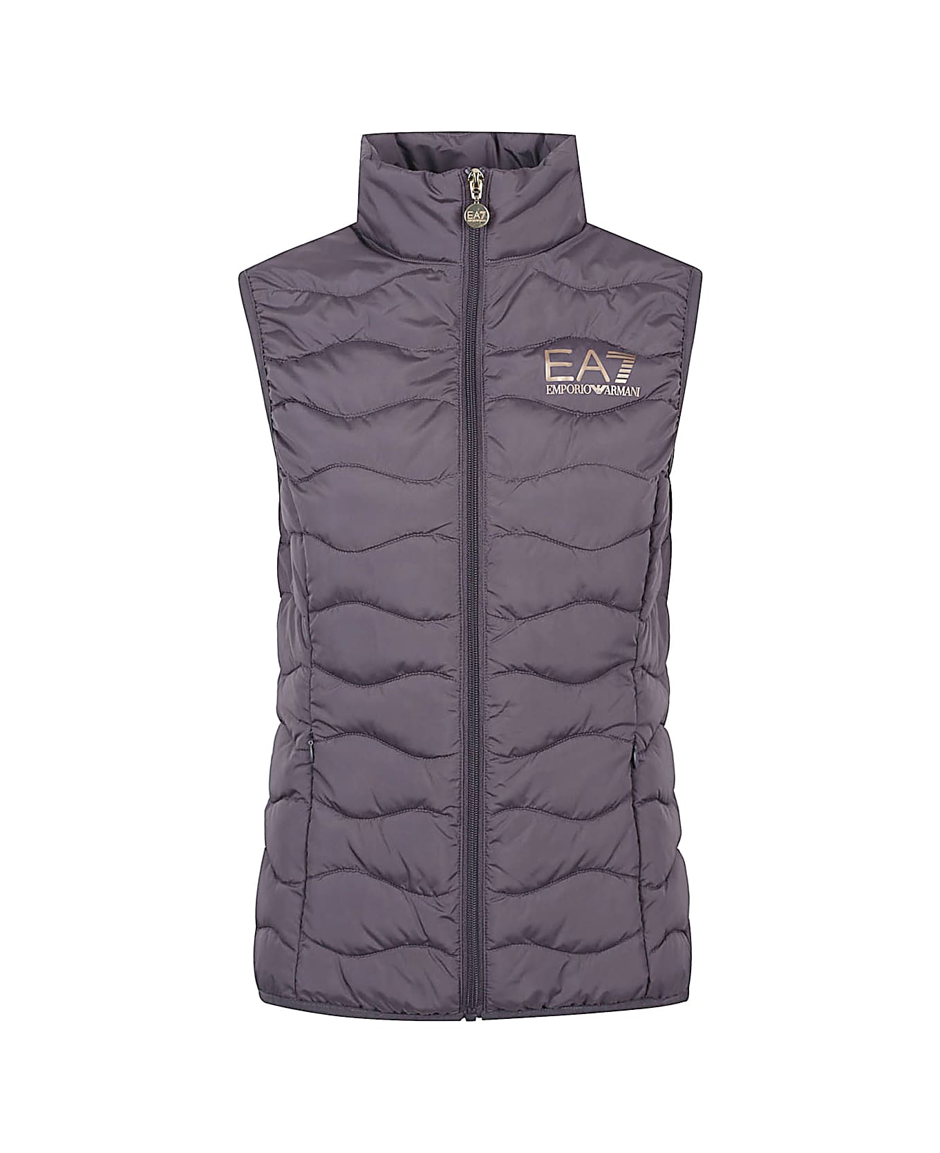 EA7 Logo Down Vest - Grey