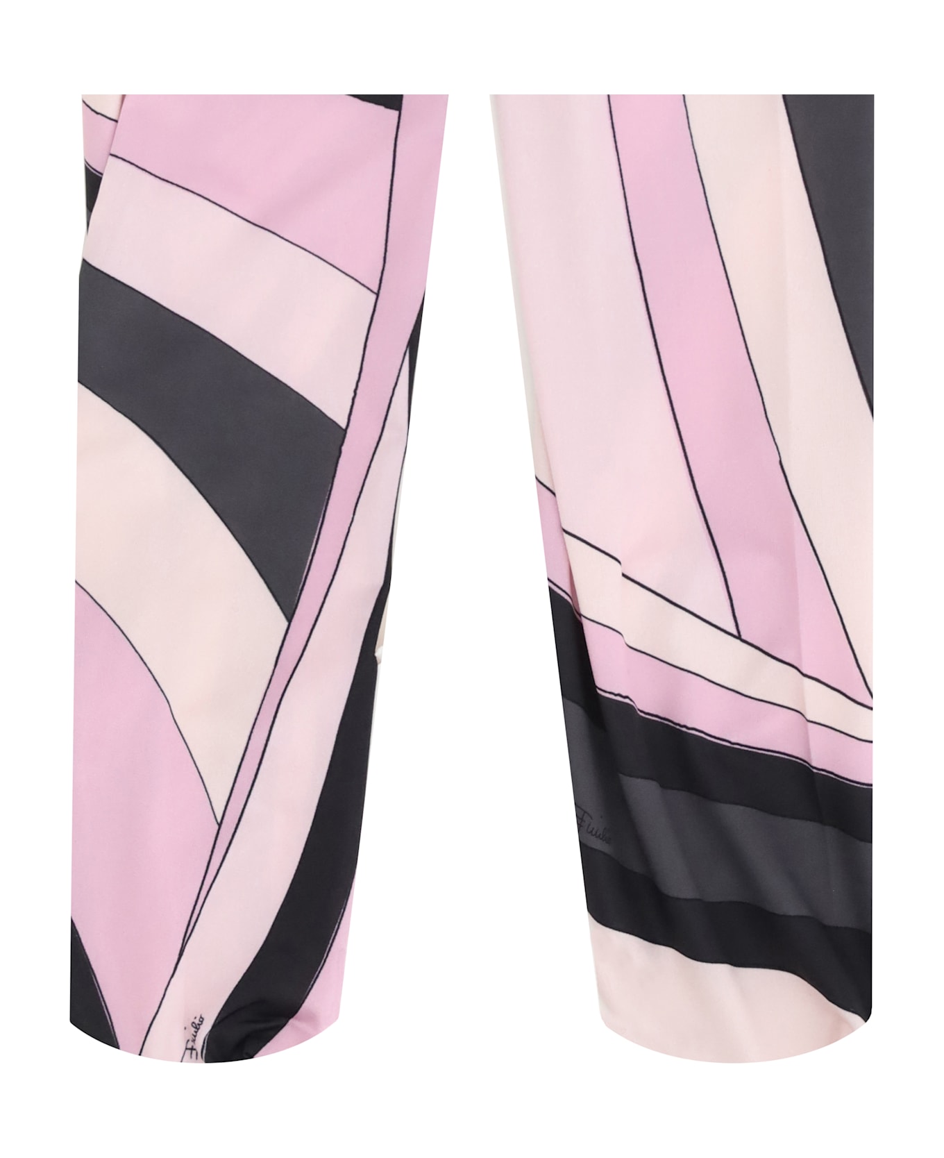 Pucci Sheer Tights With Abstract Print - PINK BLACK