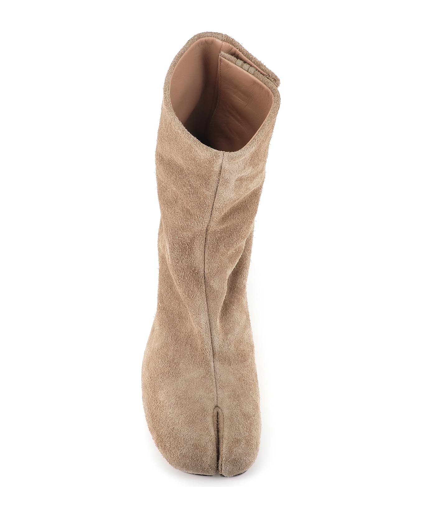 Maison Margiela Tabi Suede Ankle Boots - Beige