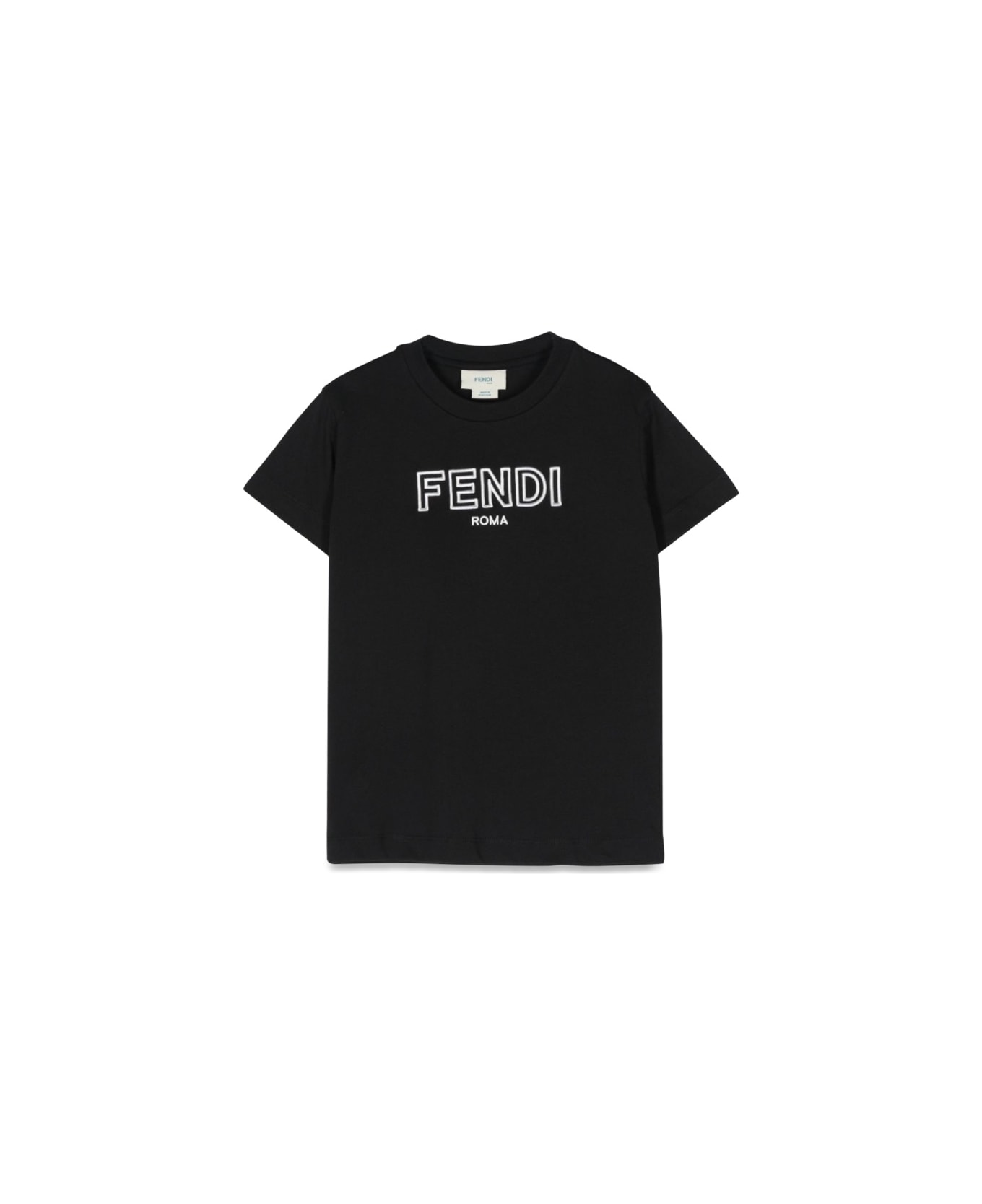 Fendi Dyed Jersey T-shirt - BLACK