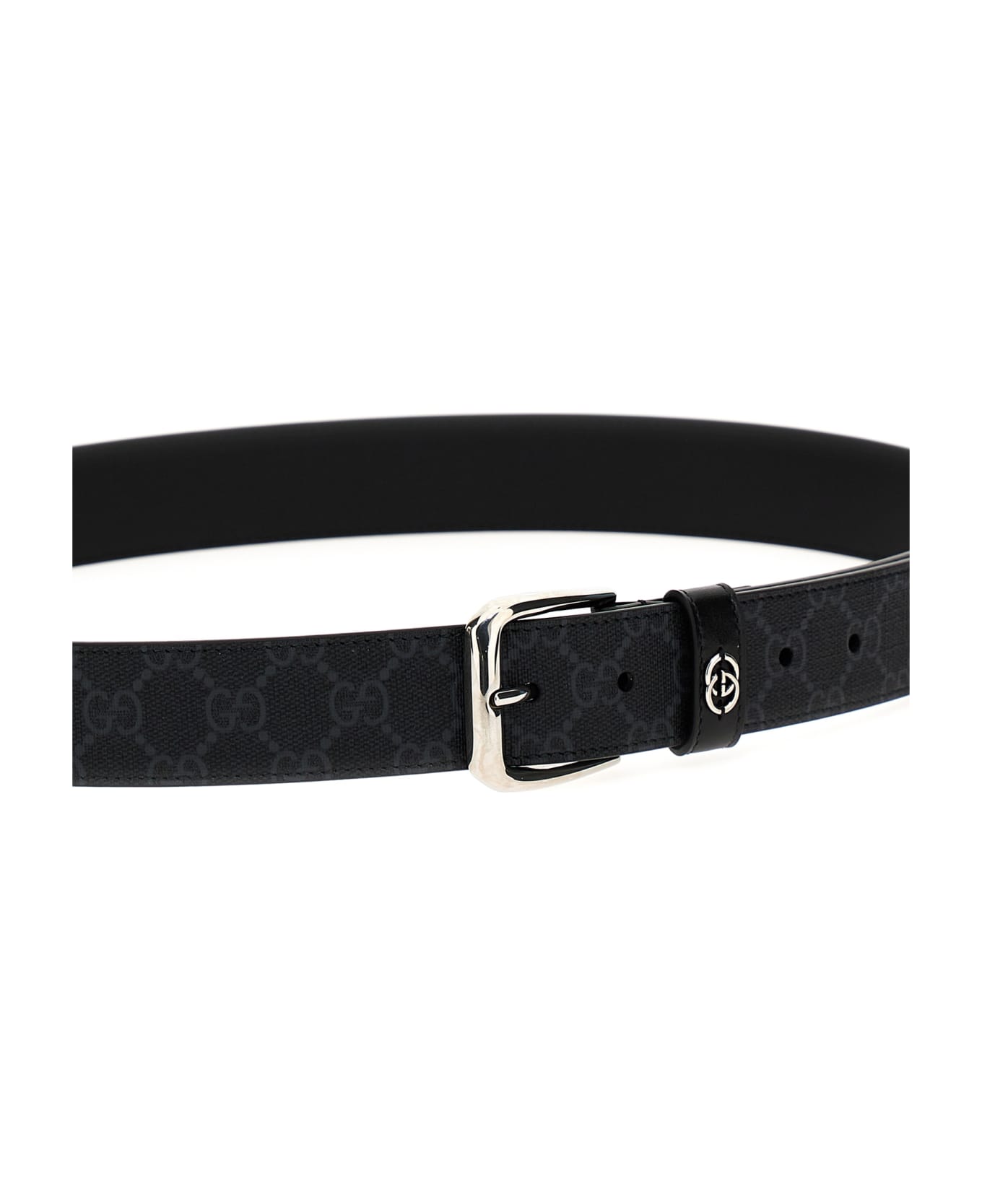 Gucci Incrocio Gg Belt - Black