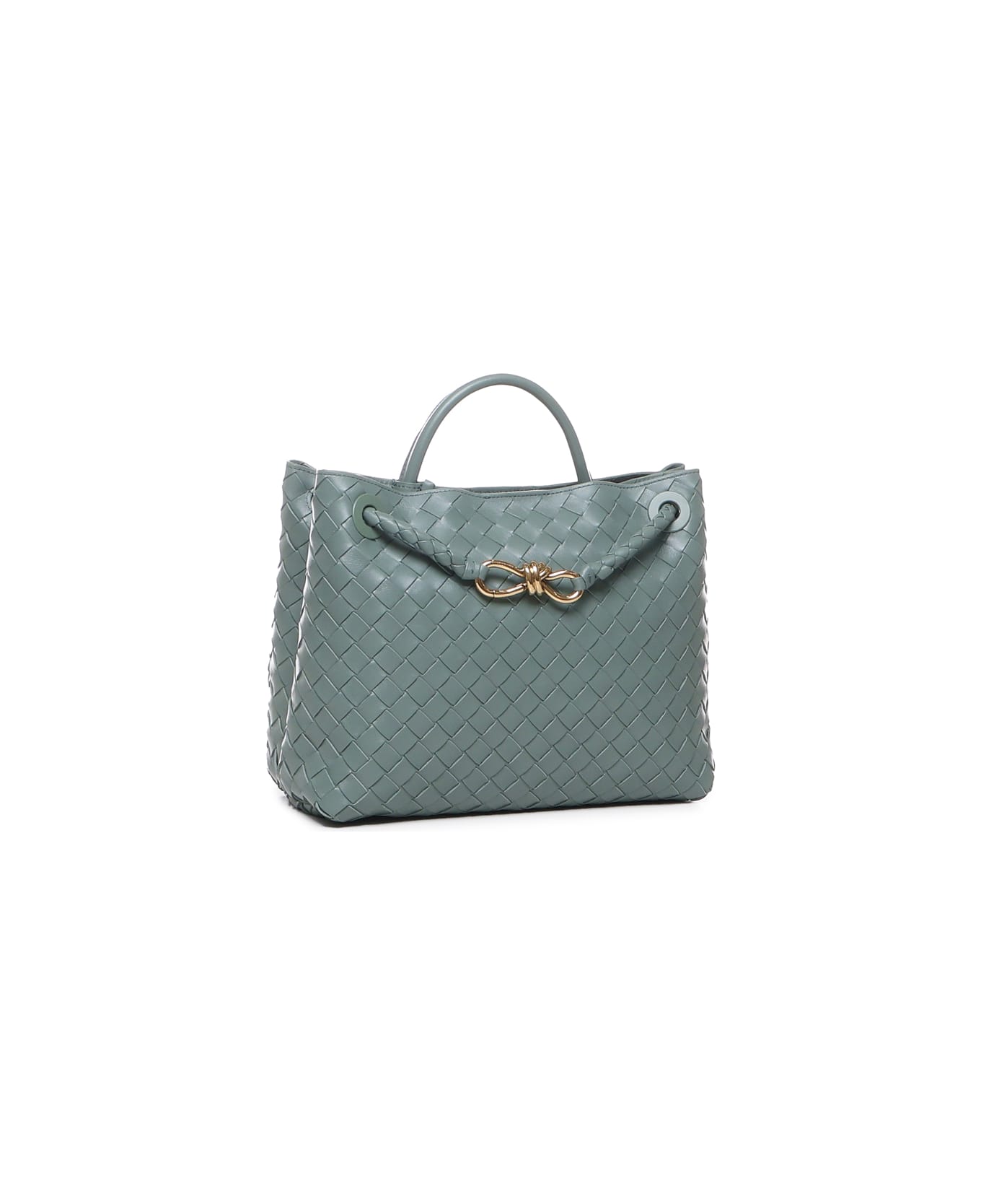 Bottega Veneta Andiamo Medium Shoulder Bag - Aloe