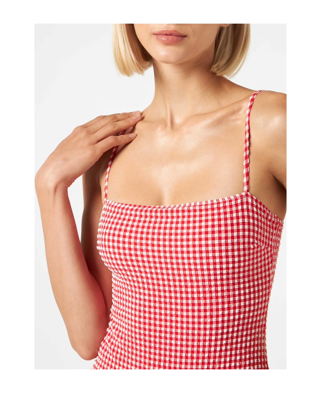 MC2 Saint Barth One Piece Swimsuit Or Body Suit - RED