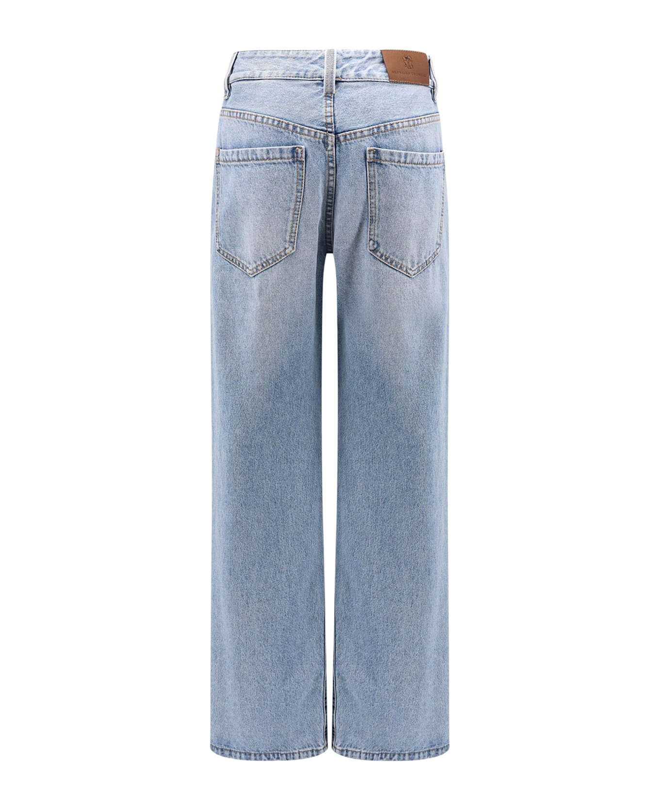 Brunello Cucinelli Blue Cotton Denim Jeans - Blue