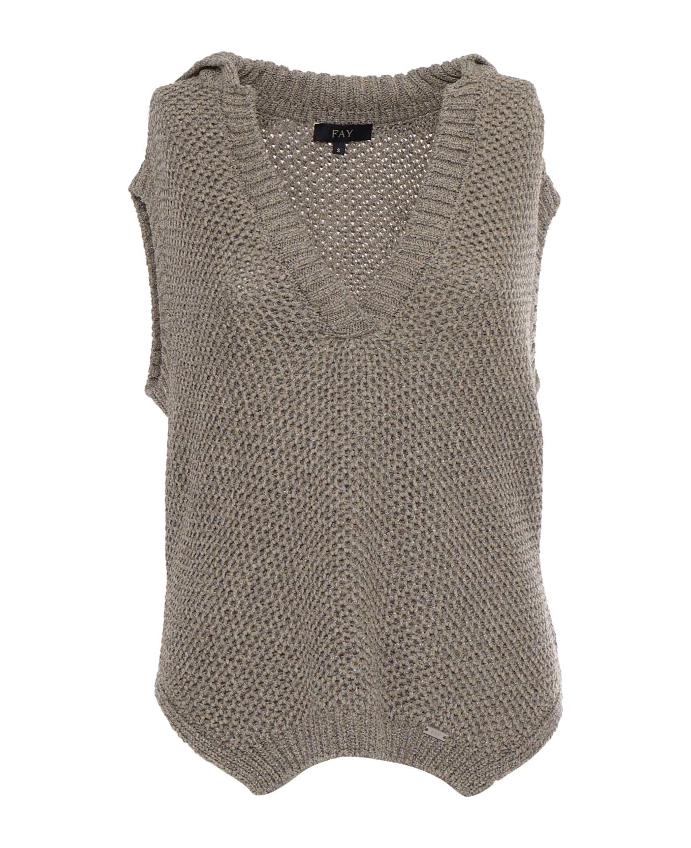 Fay Knitted Vest - GREY