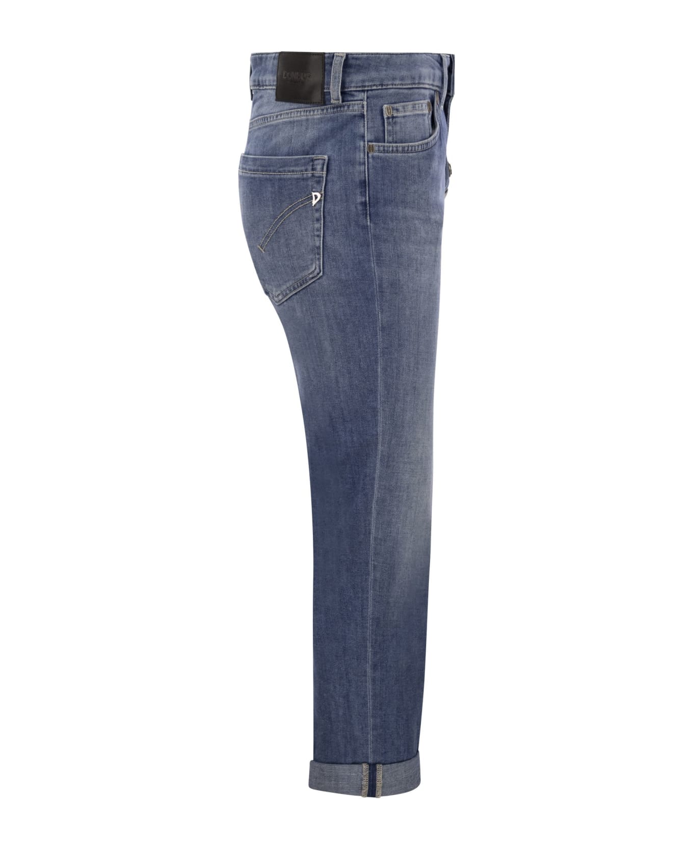 Dondup Koons - Loose Jeans With Jewelled Buttons - Blue ボトムス