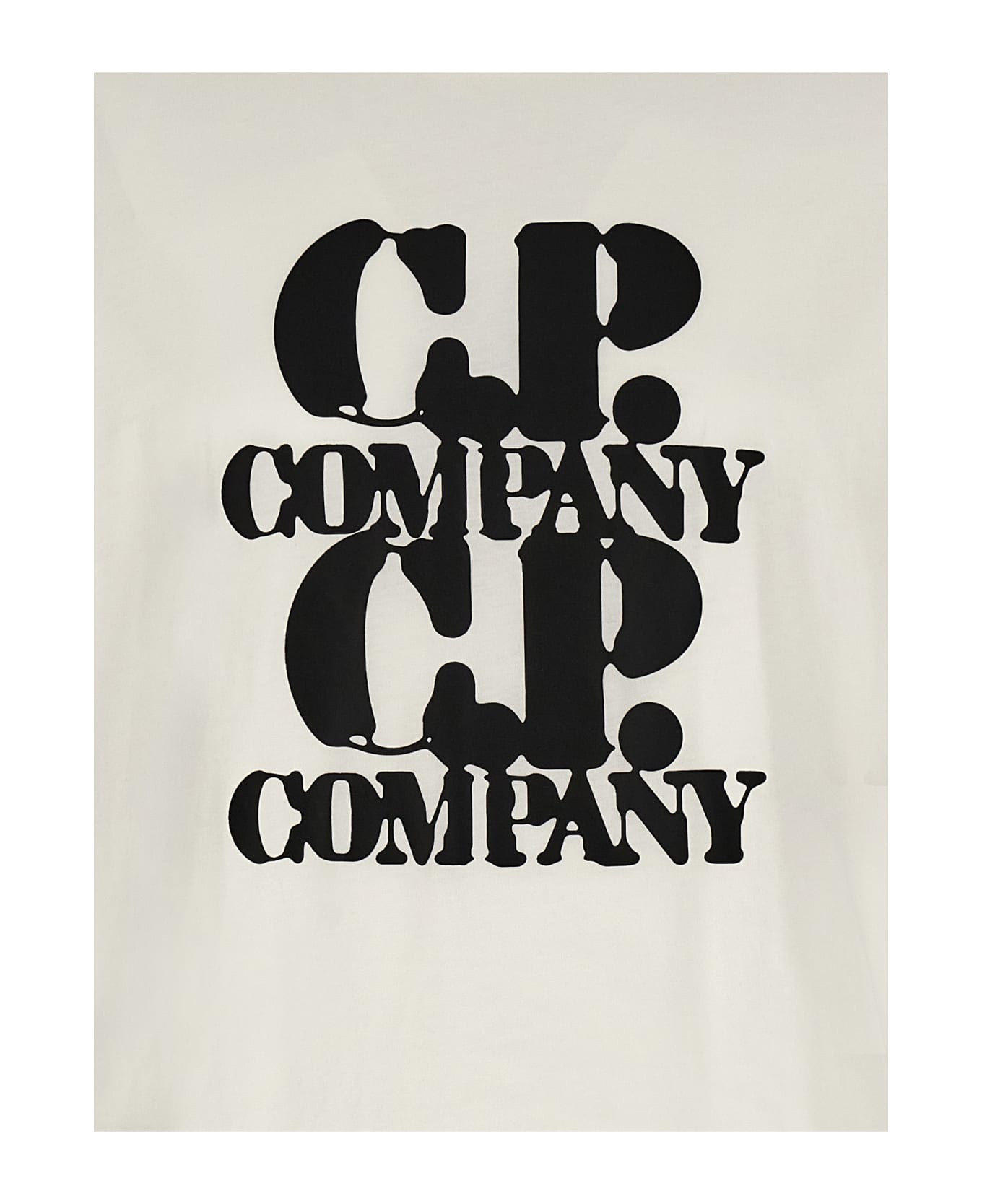 C.P. Company 'graphic' T-shirt - White/Black