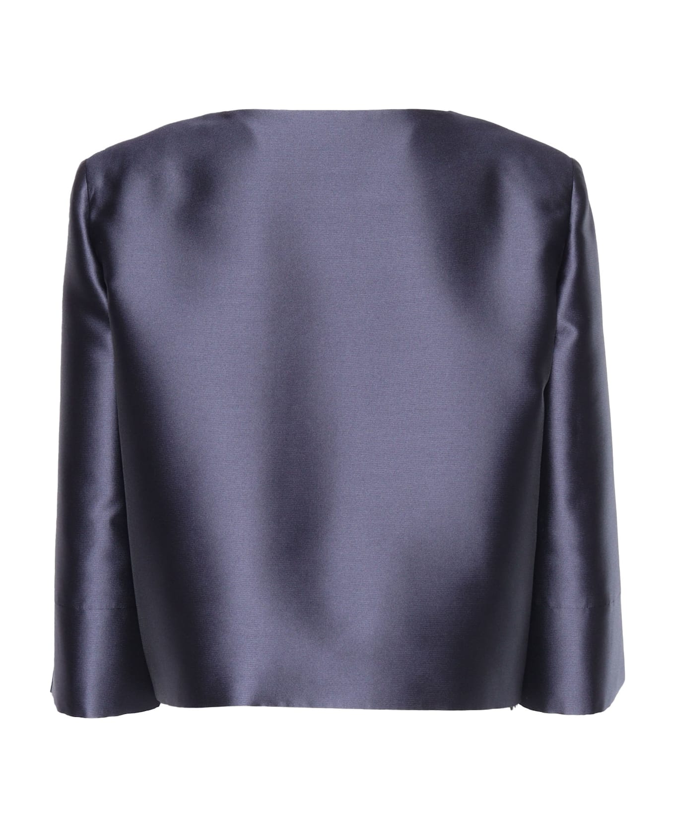 Alberta Ferretti Blue Structured Jacket - BLUE