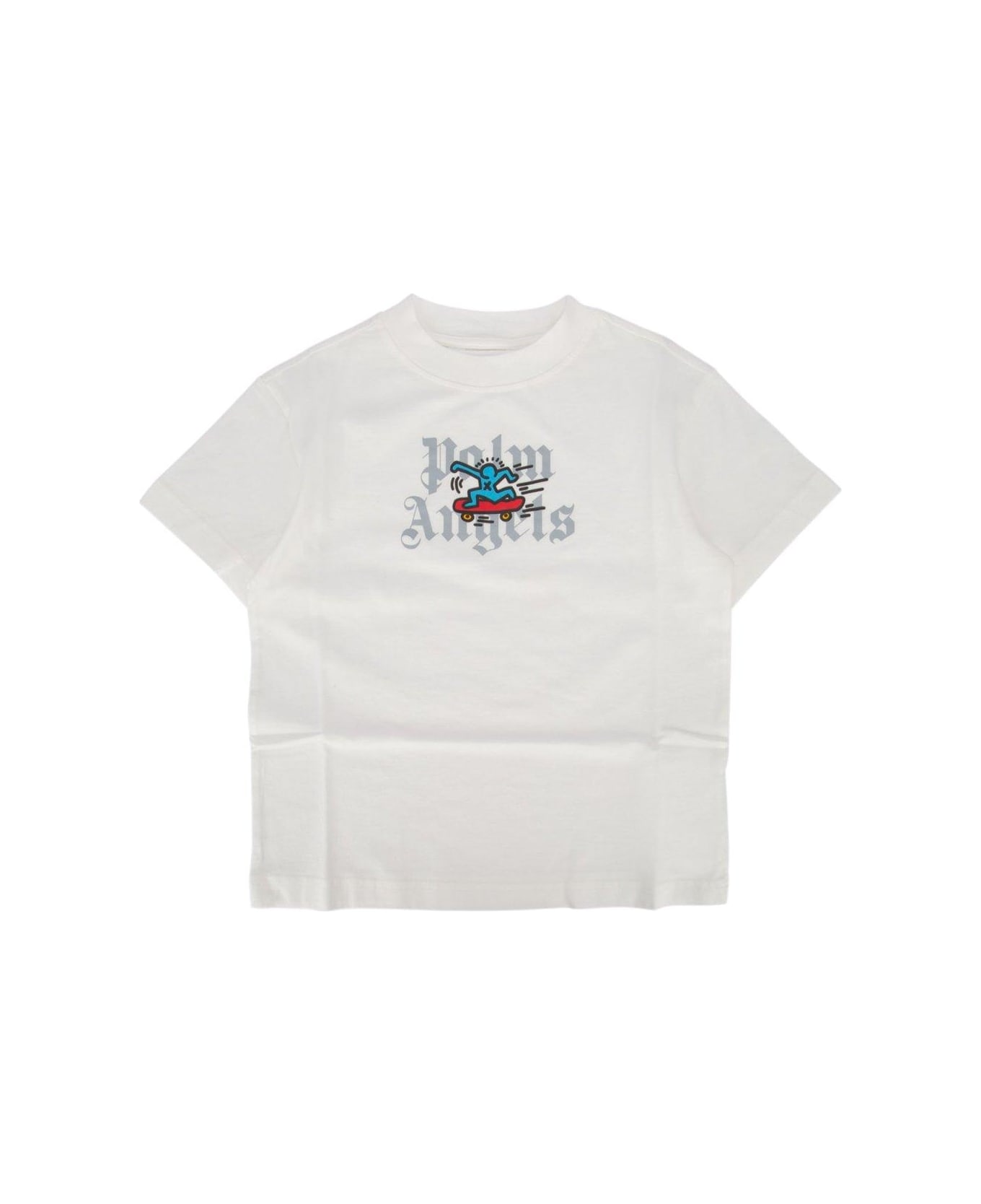Palm Angels X Keith Haring Crewneck T-shirt - Bianco