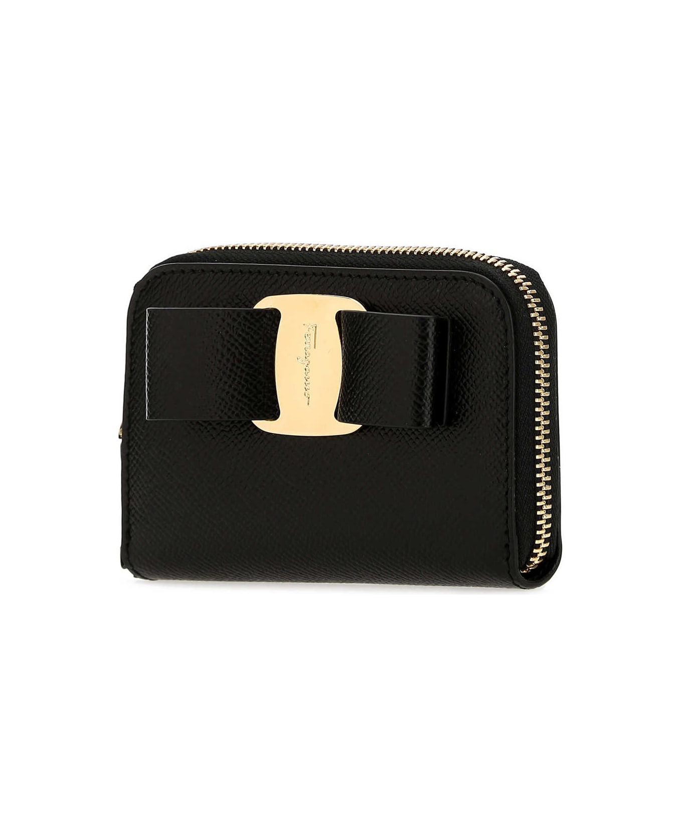 Ferragamo Black Leather Wallet - NERO