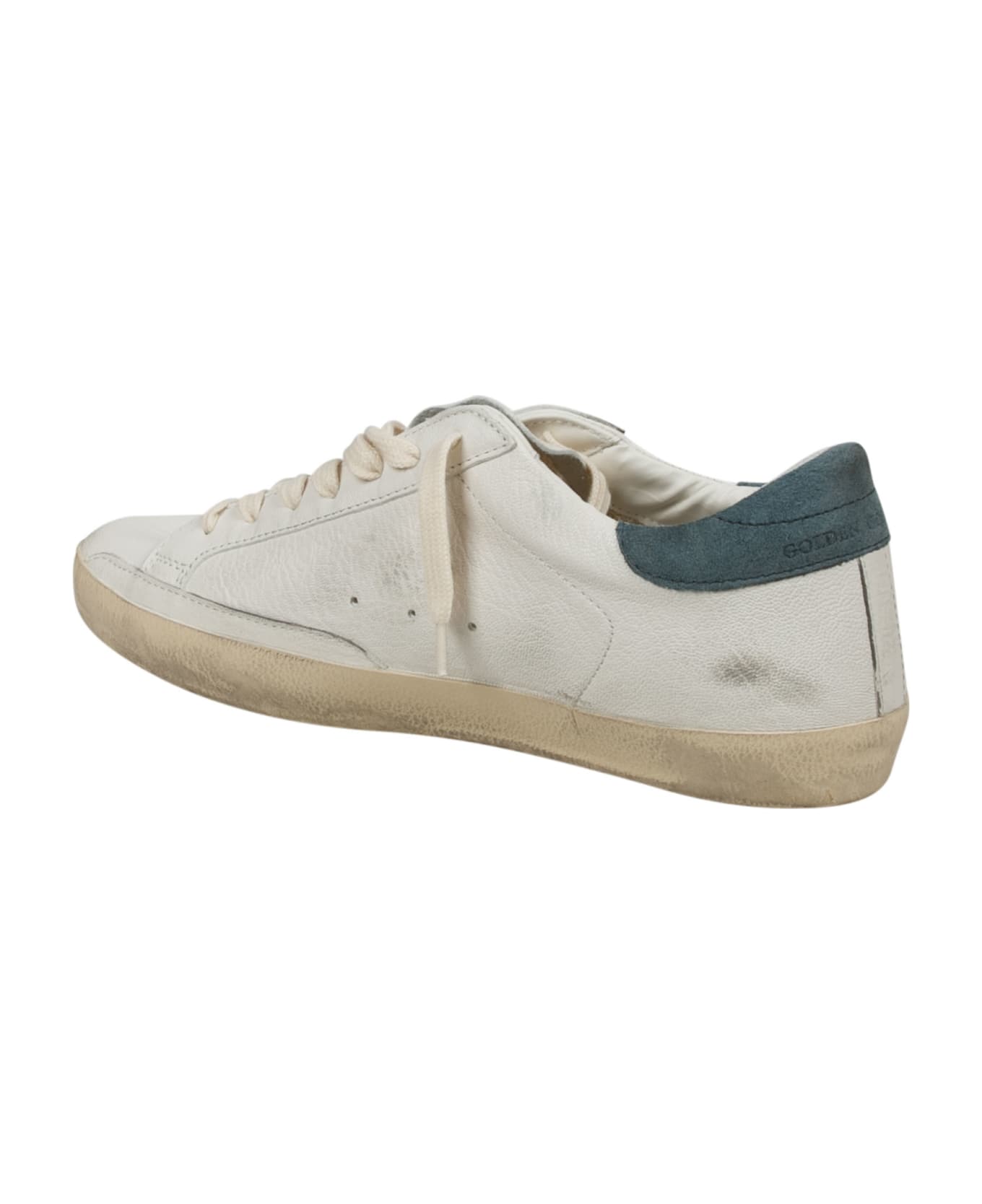 Golden Goose Super-star Classic Sneakers - White/Bottle Green