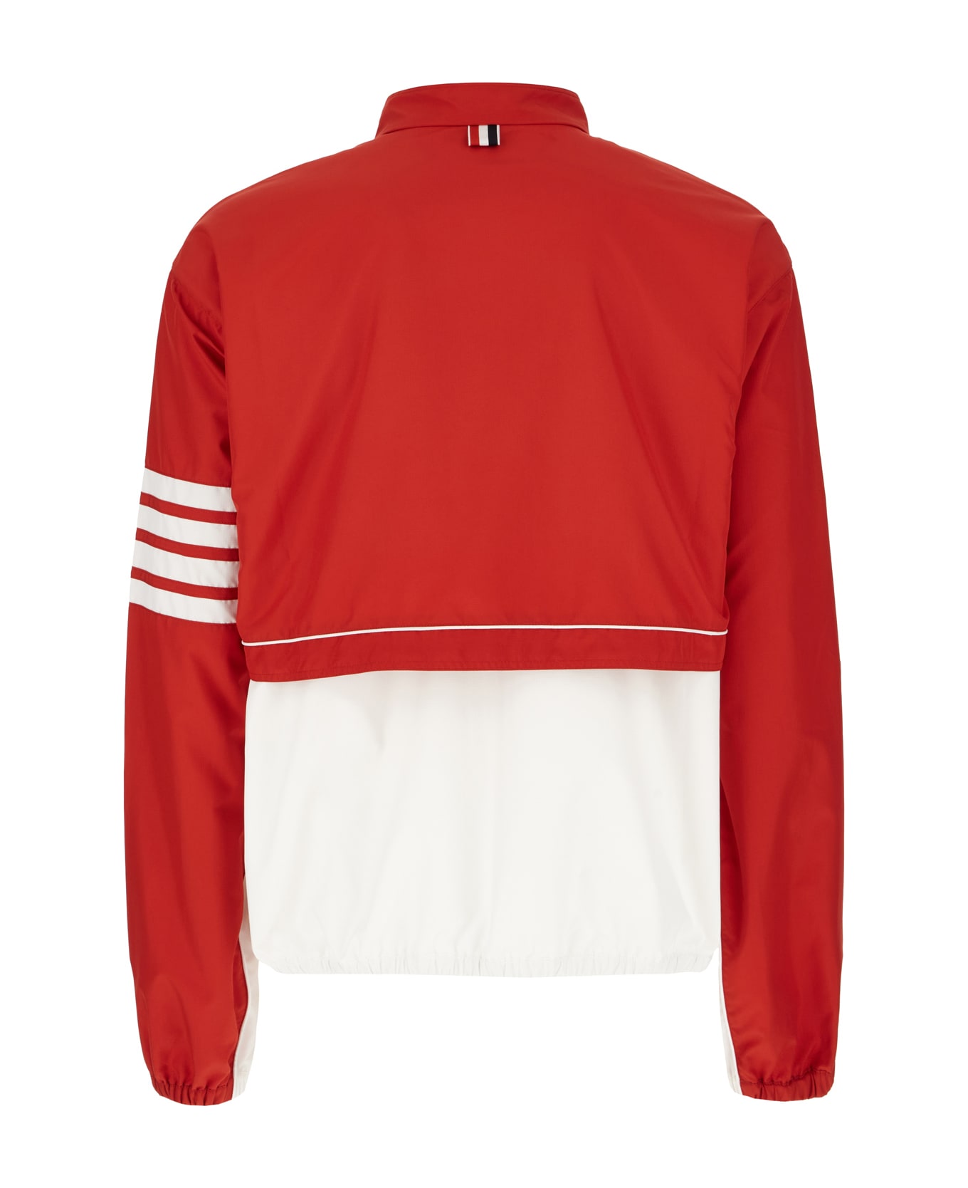 Thom Browne Two-tone Polyester Windbreaker - RED