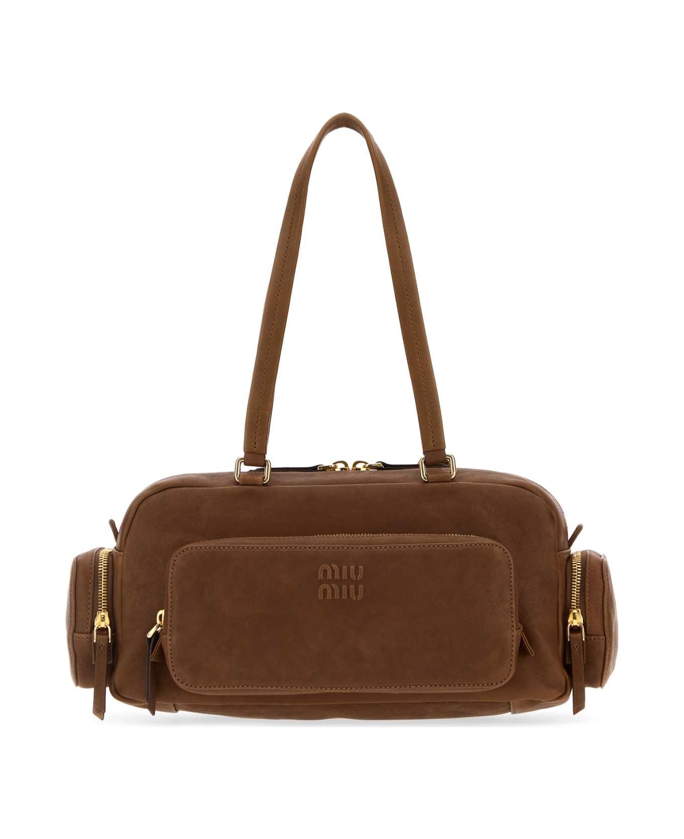 Miu Miu Brown Leather Shoulder Bag - Rovere
